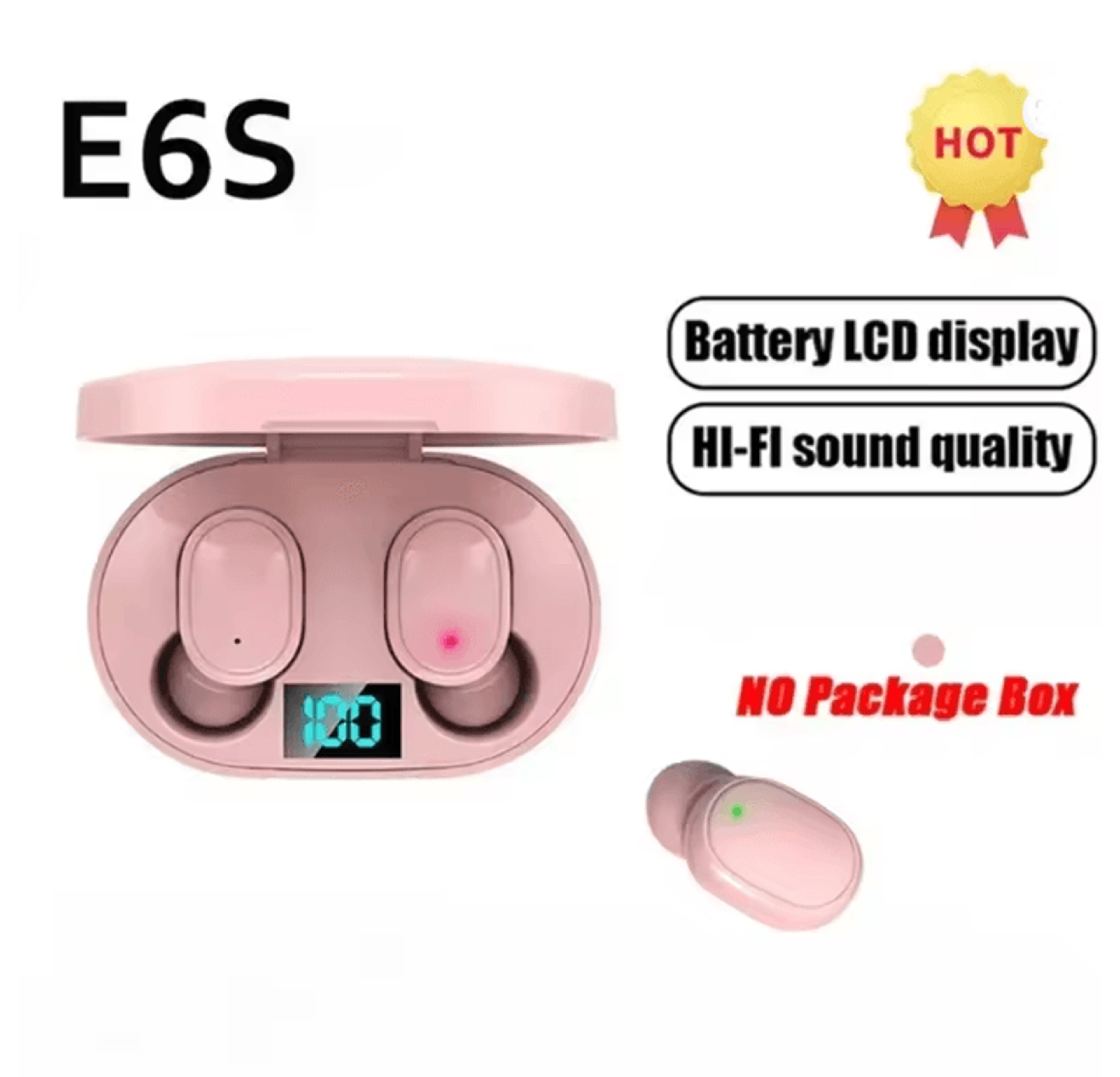 E6S Wireless Bluetooth Earbuds Noise Cancelling Headphones 8