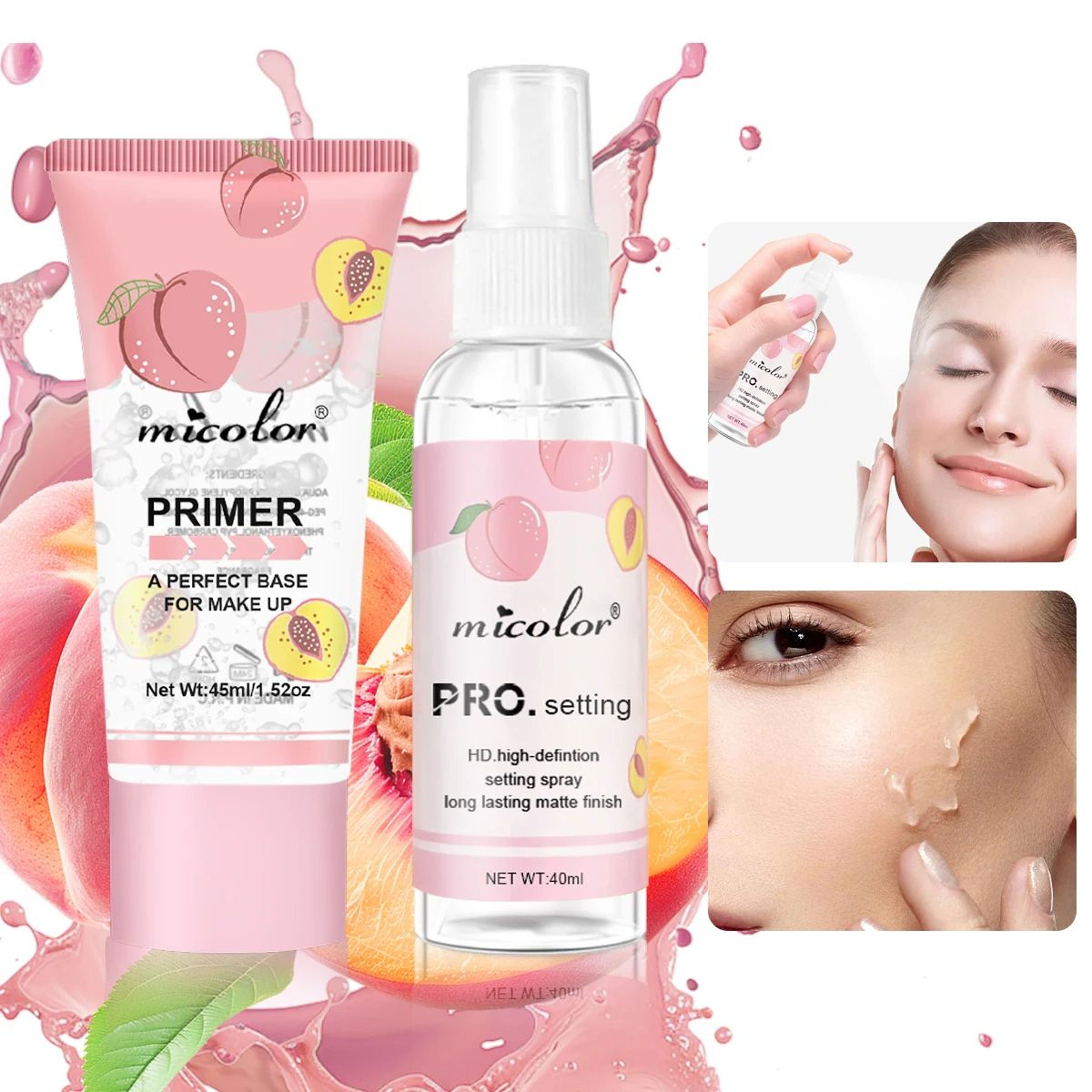 Makeup Primer And Setting Spray Set Long Lasting Makeup Base Duo 7