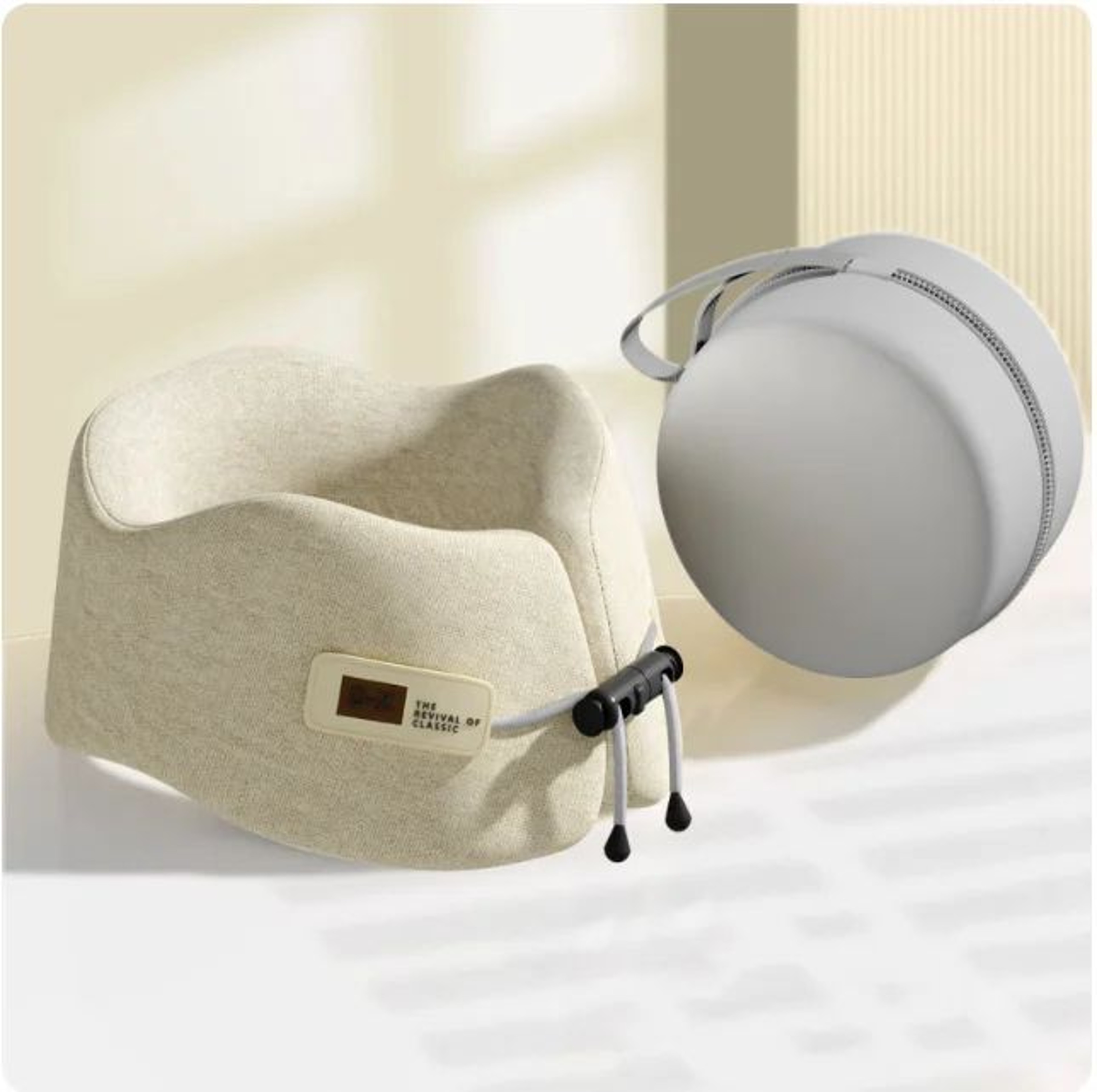 Memory Foam U Shaped Travel Neck Pillow Ergonomic Neck Support Cushion 6