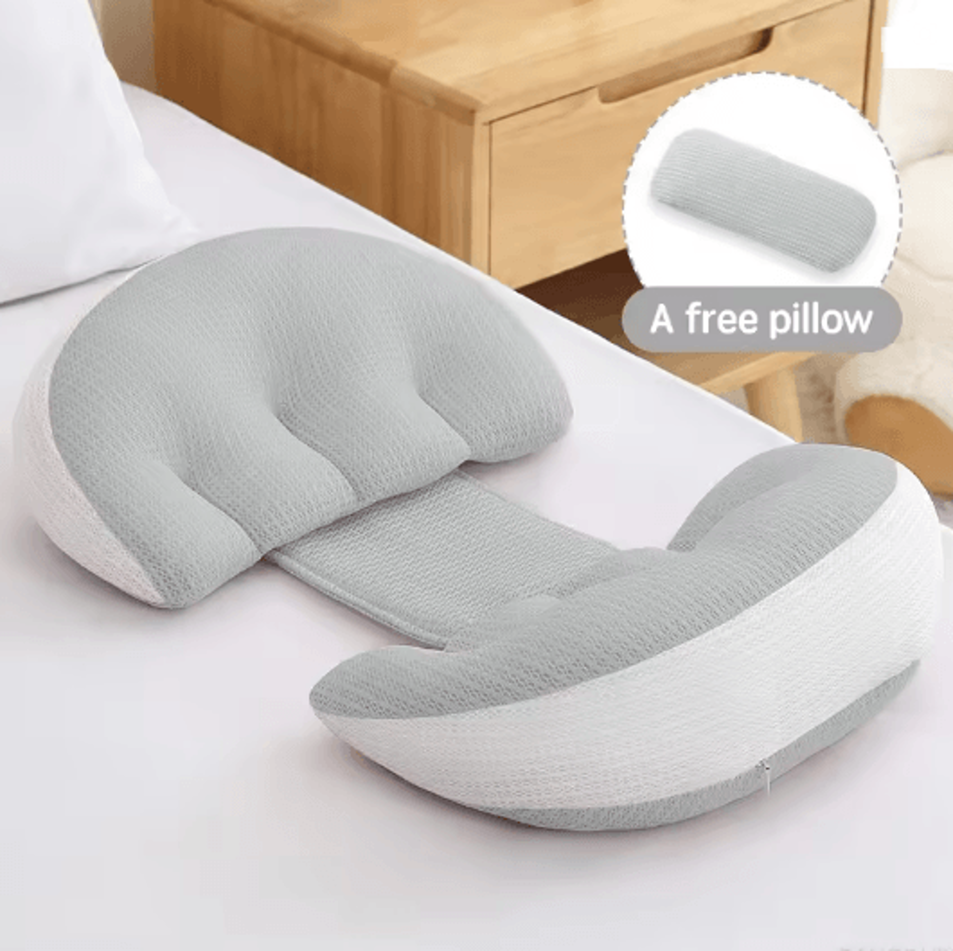 Ergonomic Pregnancy Body Pillow With Waist Support 4
