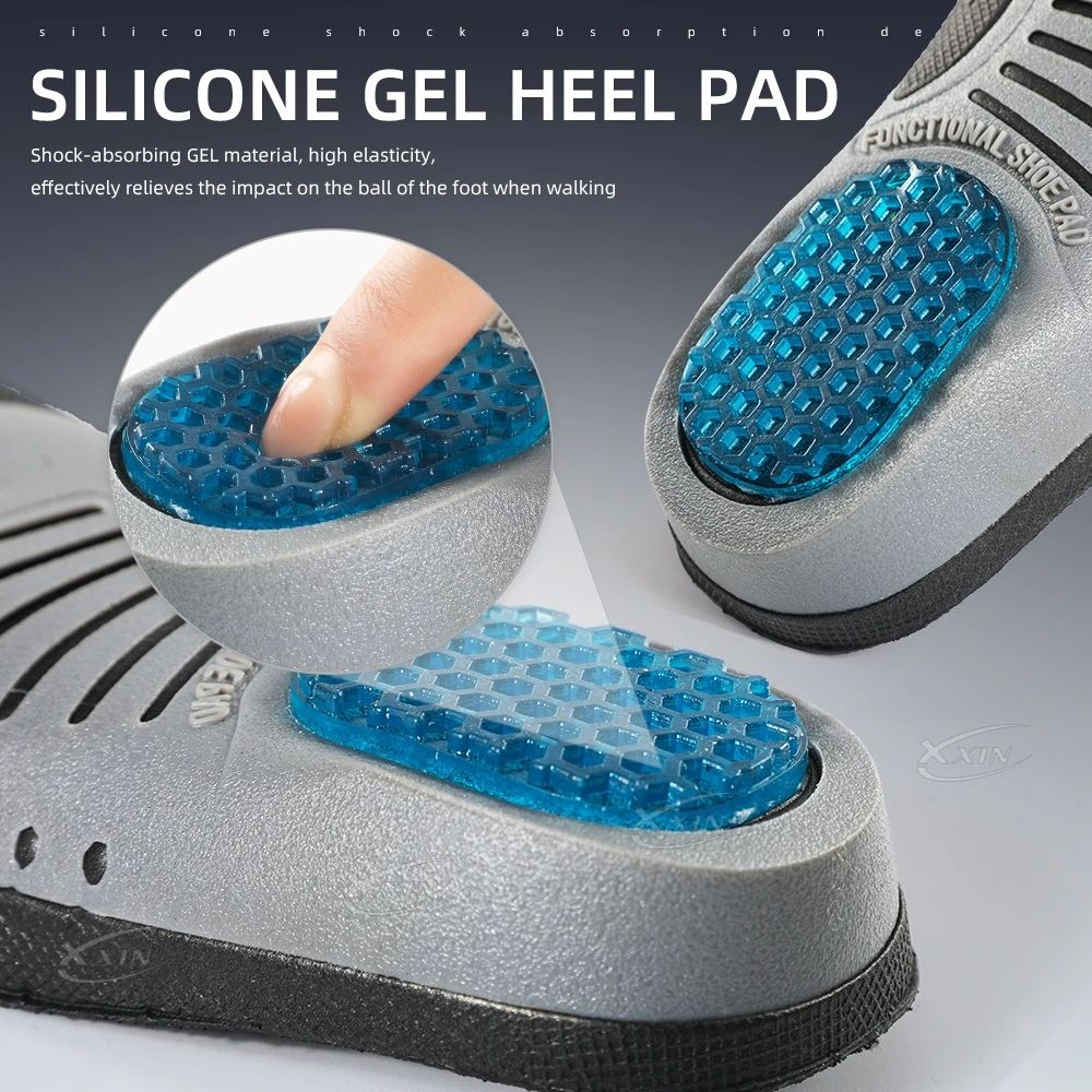 Gel Orthotic Arch Support Insoles Shock Absorbing Silicone Shoe Inserts For Sports And Daily Comfor 3