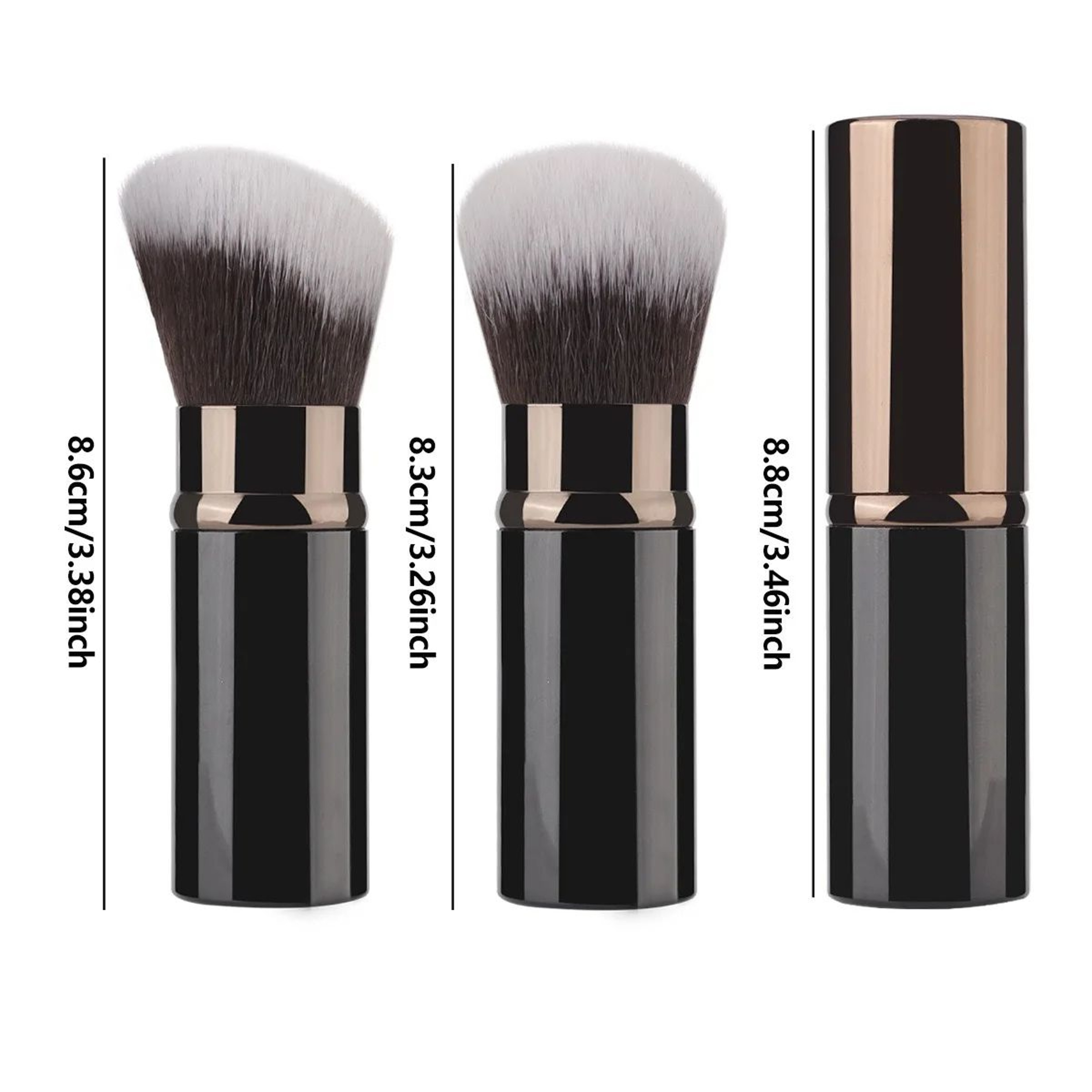 Retractable Travel Makeup Brush For Powder Blush And Foundation 3