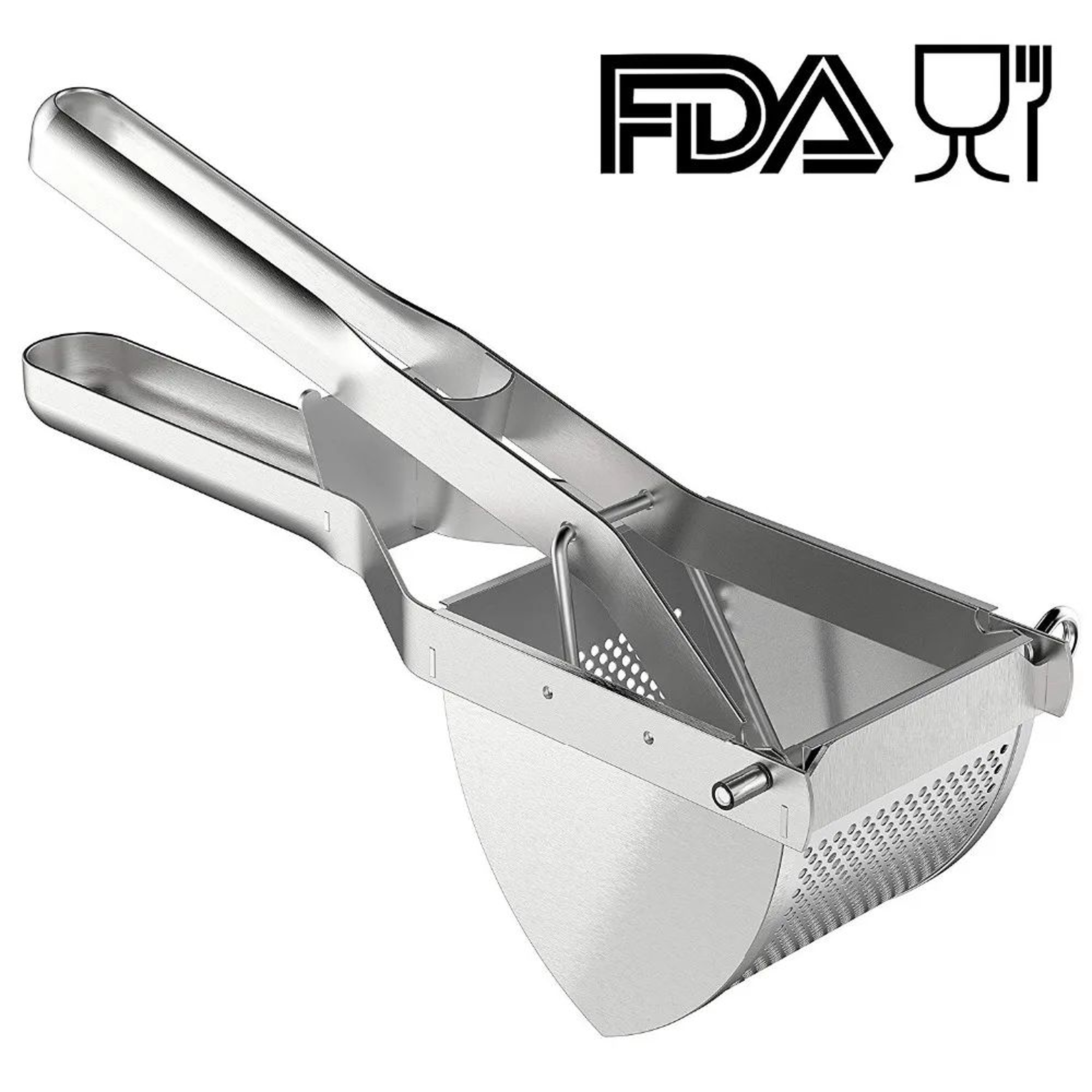 Heavy Duty Stainless Steel Potato Ricer For Smooth Mash And Baby Food Prep 4