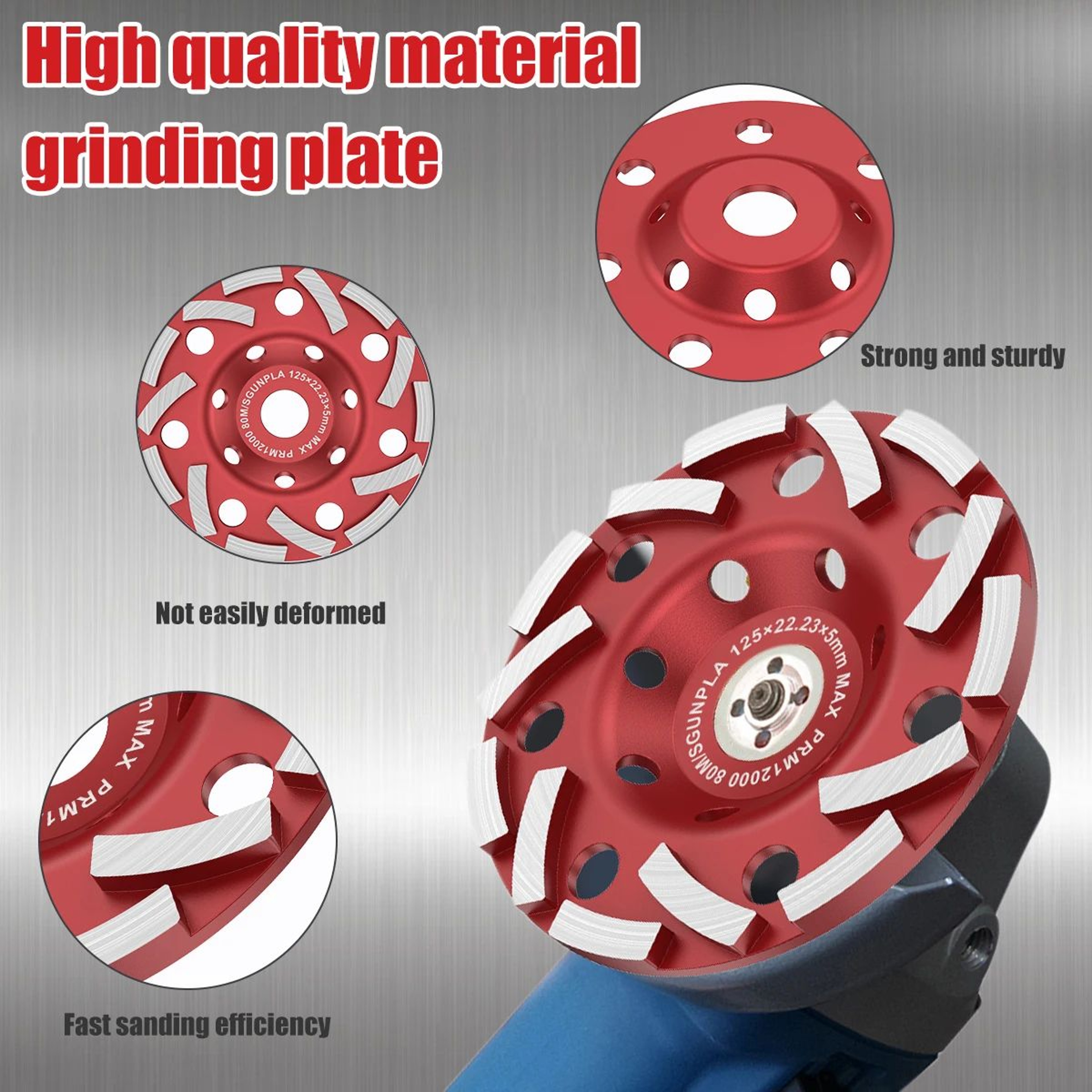 Diamond Grinding Wheel Disc Angle Grinder Cup For Concrete Wood Sanding 2