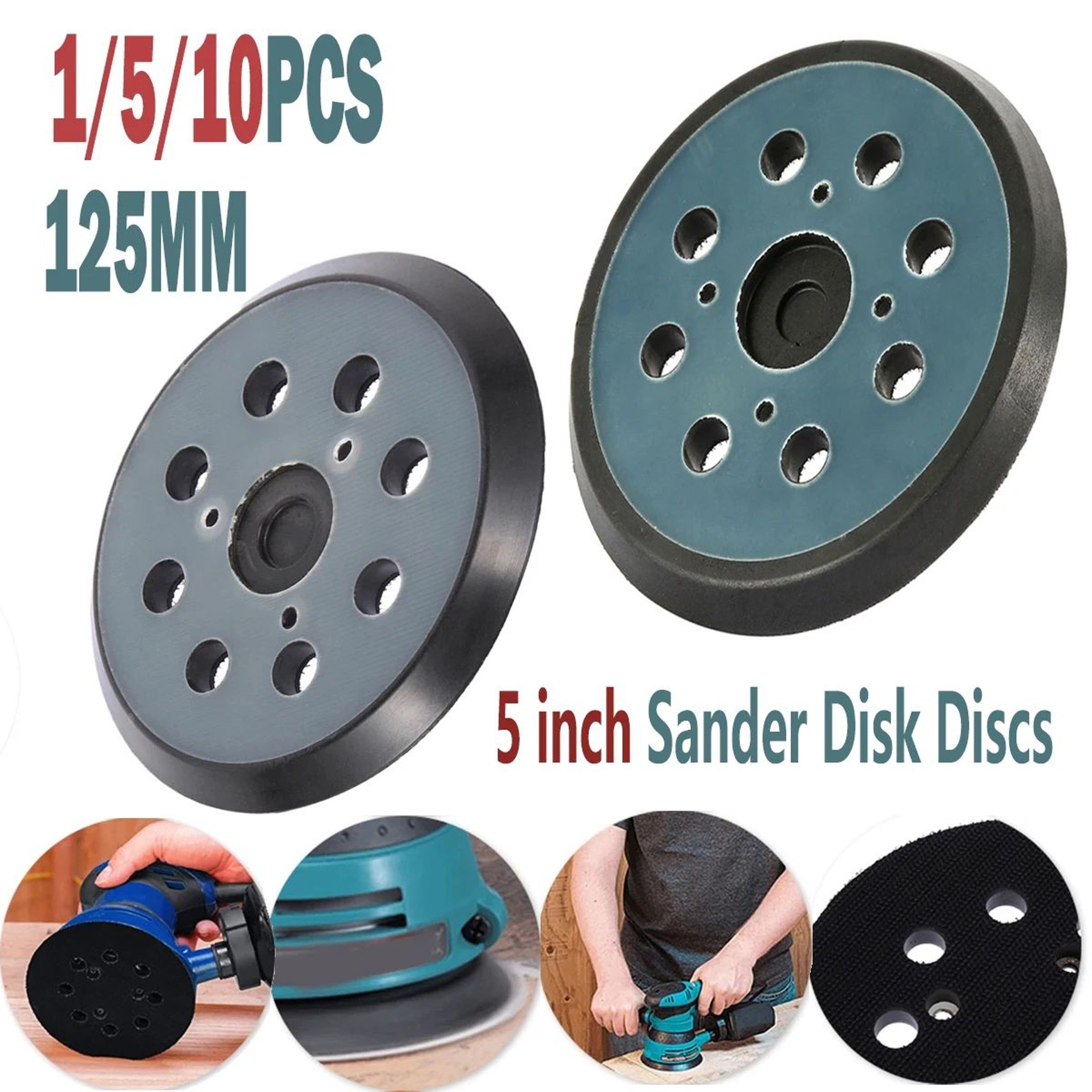 5 Inch Hook And Loop Sanding Backing Pad For Grinder And Polishing Tools 0