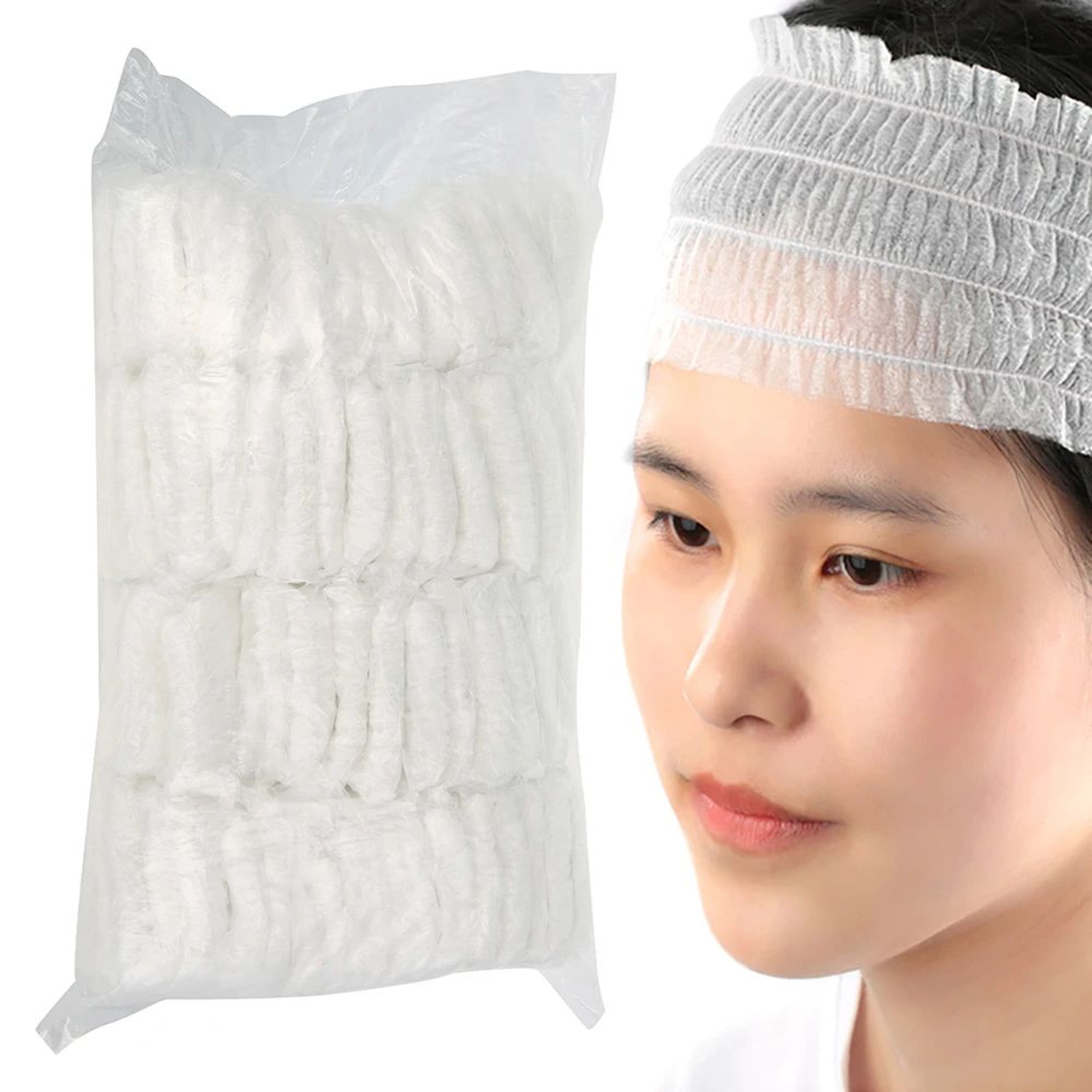 Disposable Spa Headbands Soft Stretch Hair Bands For Skincare And Beauty 6