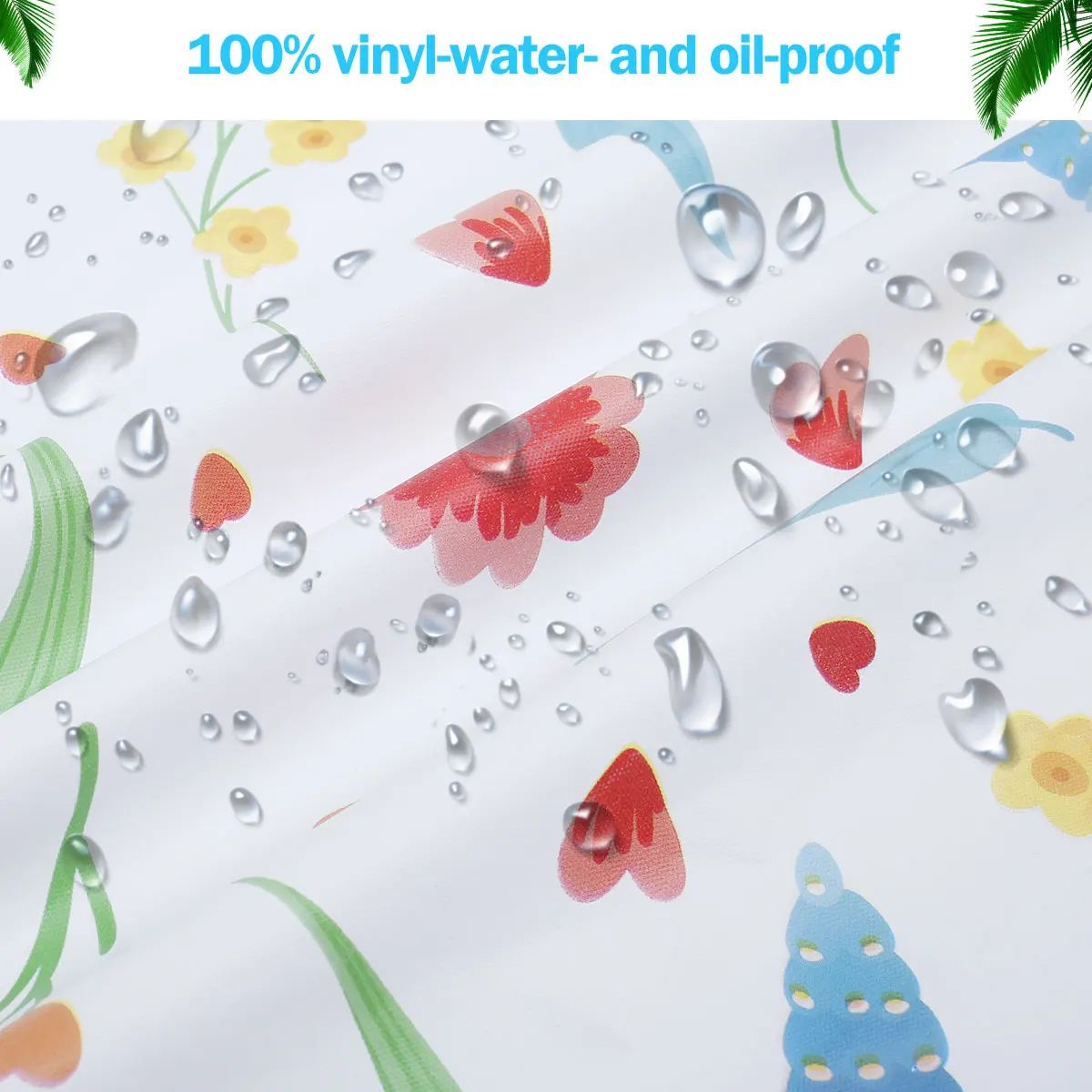 Waterproof Elastic Tablecloth Fitted Vinyl Cover For Indoor Outdoor Tables 2
