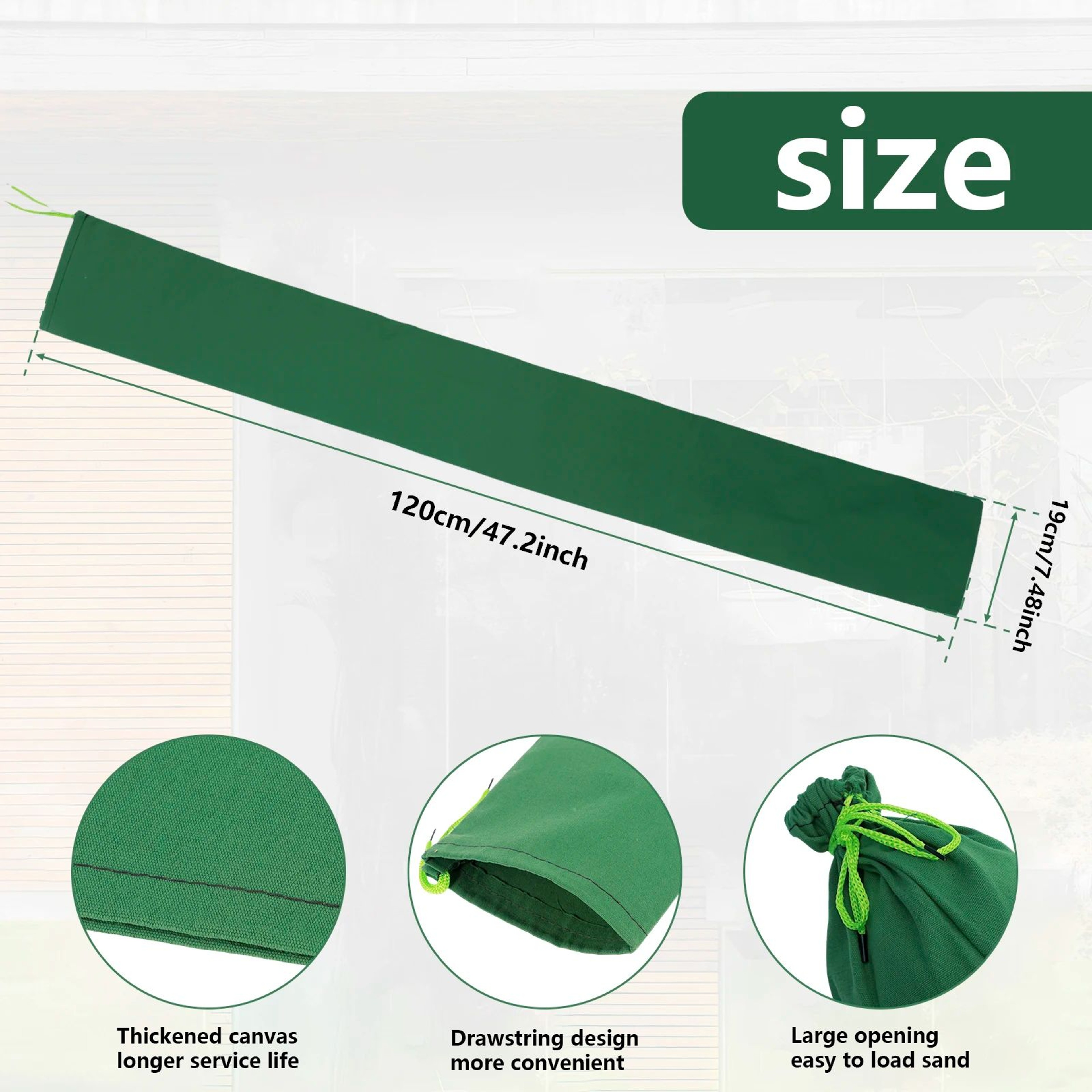 Heavy Duty Flood Protection Sandbags Reusable Canvas Water Barrier Bags 9