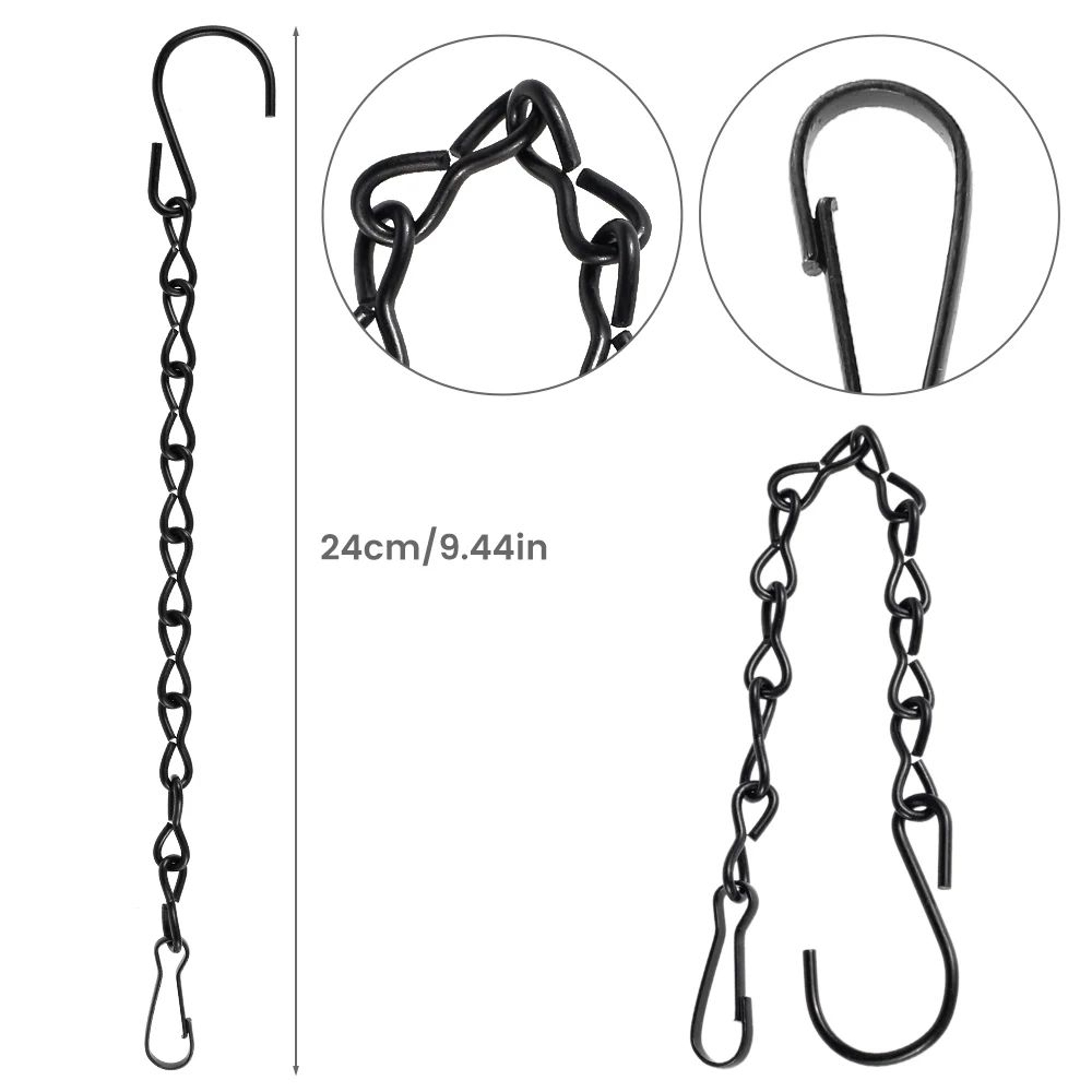 10 Pack Hanging Plant Chain Set Heavy Duty Basket Chain Hooks For Planters And Garden Decor 5