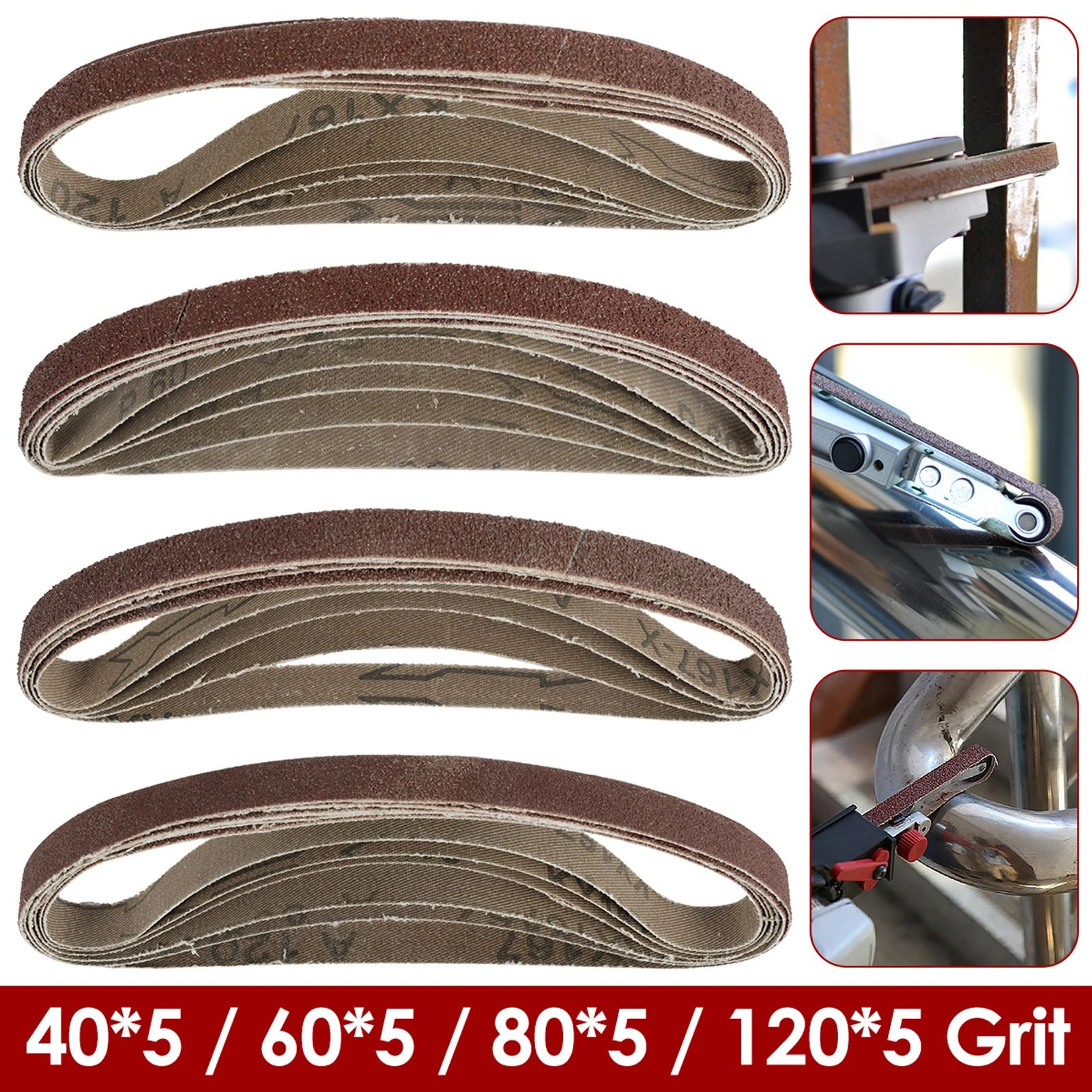 Angle Grinder Belt Sander Attachment Kit With Sanding Belts For Woodworking And Polishing 4