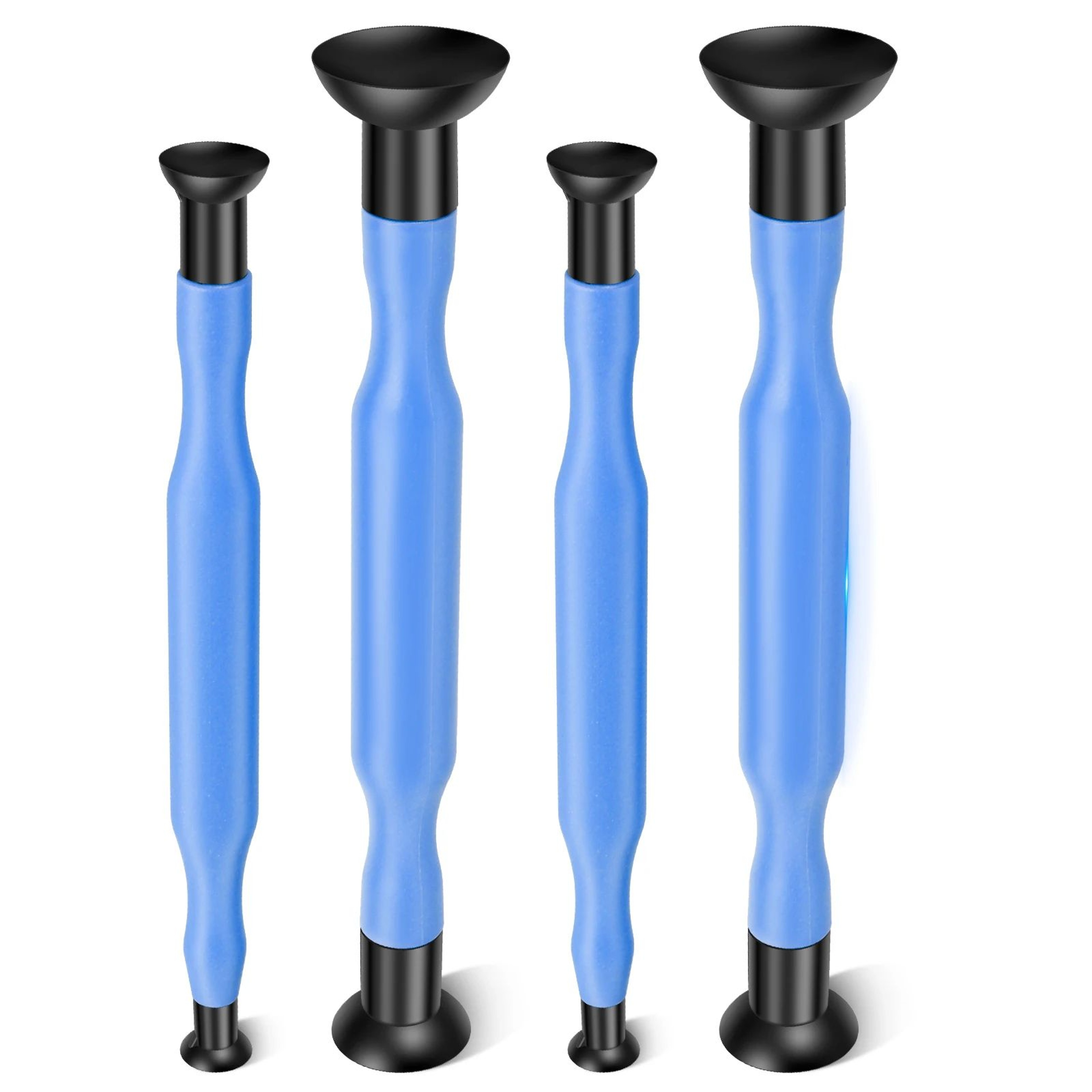 4 Piece Valve Lapping Tool Kit Manual Engine Valve Grinding Sticks With Suction Cups 6