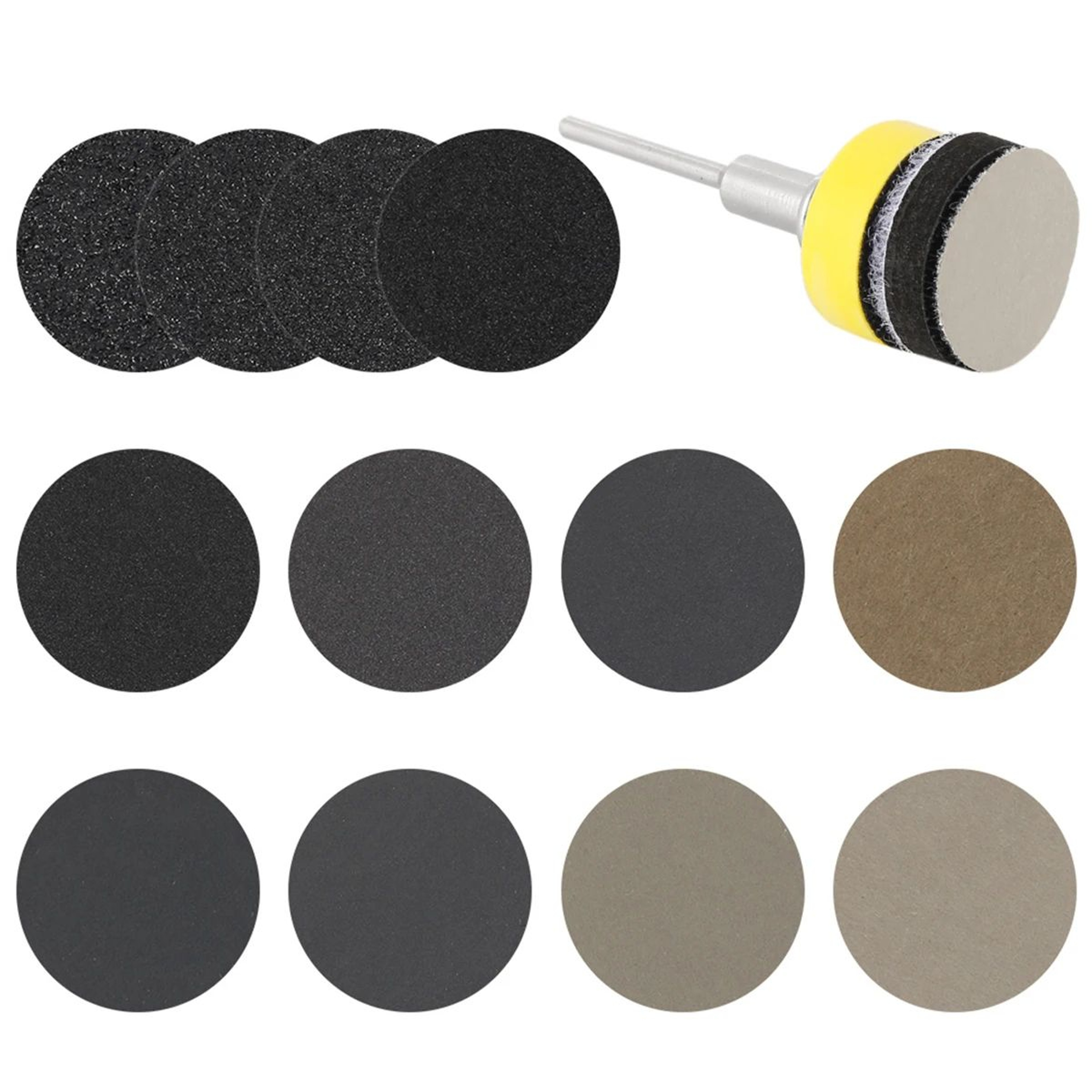180 Piece Sanding Discs Kit Wet Dry Hook And Loop Sandpaper Set For Rotary Tools 5