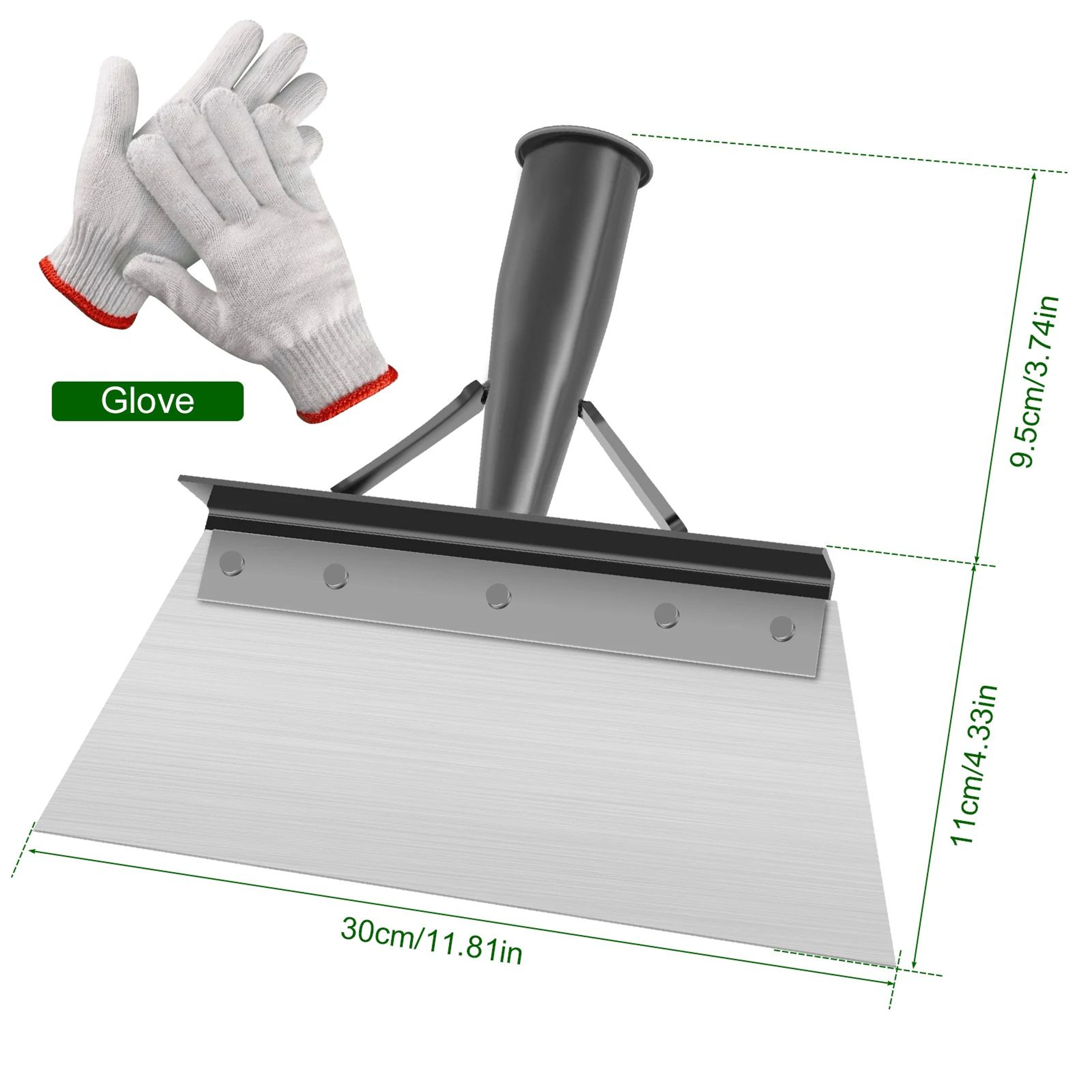Heavy Duty Garden Shovel Steel Spade For Digging Weeding And Soil Cleaning 8