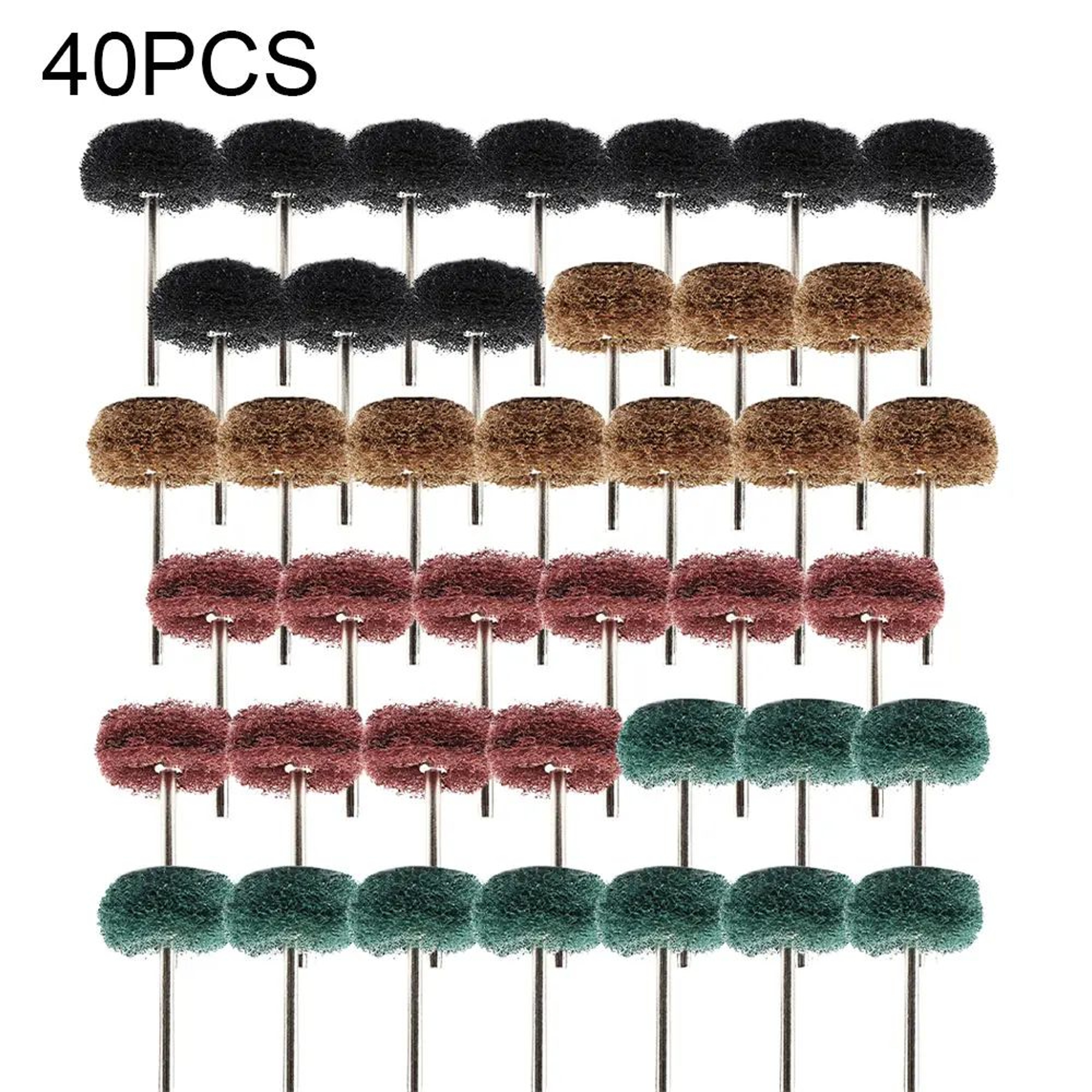 Abrasive Nylon Brush Set For Drill Cleaning Polishing And Surface Finishing 0