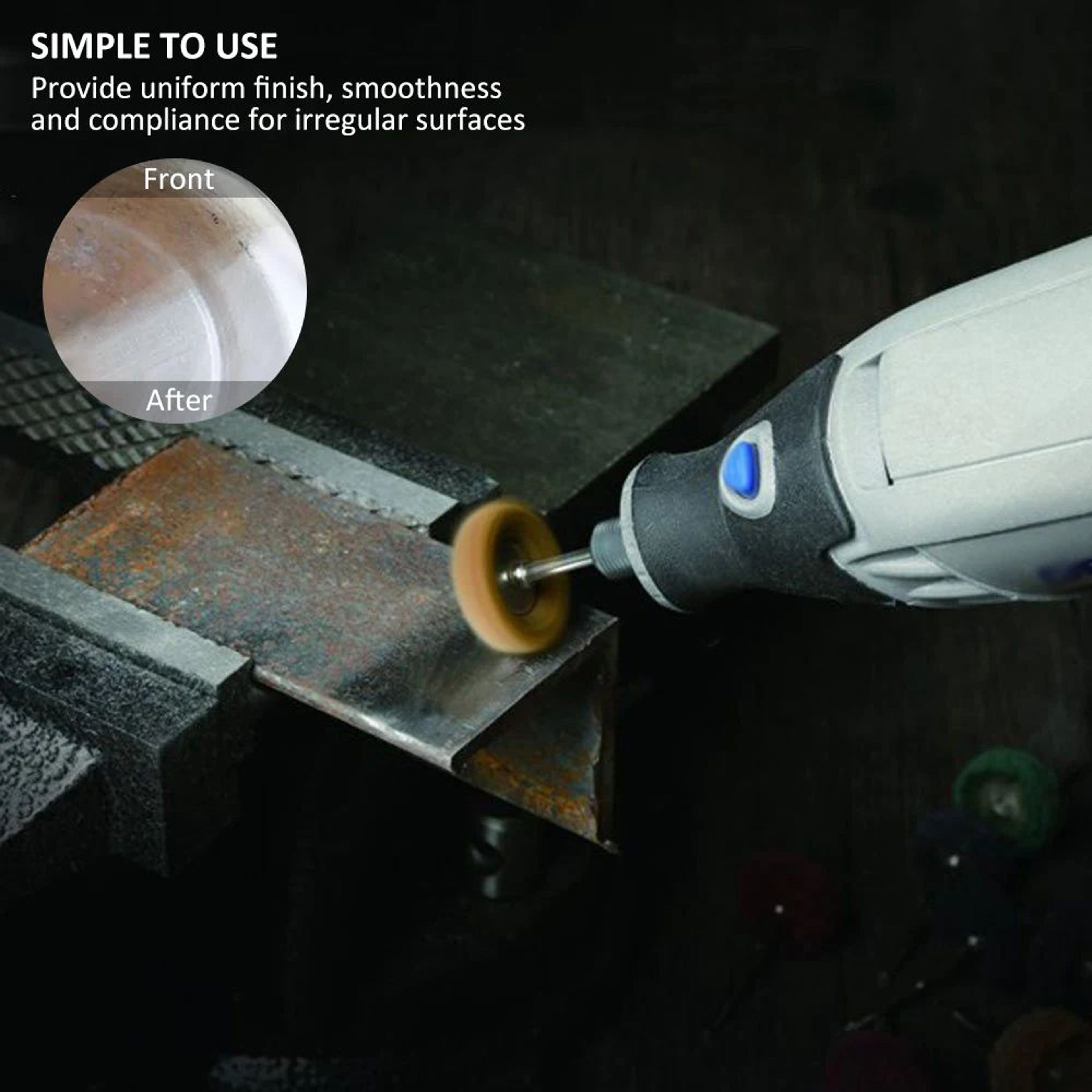 Abrasive Nylon Brush Set For Drill Cleaning Polishing And Surface Finishing 2