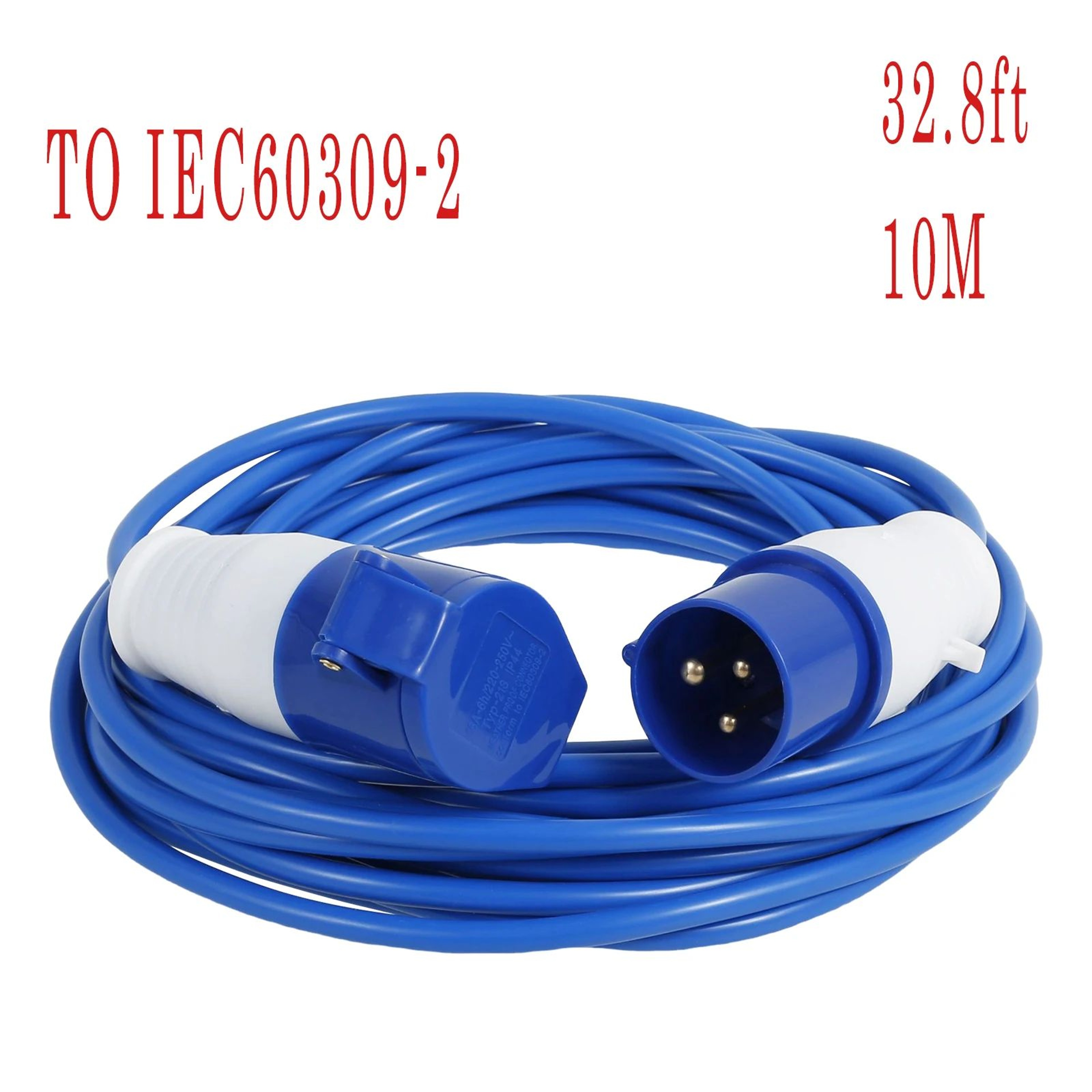 Heavy Duty Camping Extension Cable Power Cord For Caravan Outdoor And RV Use 6