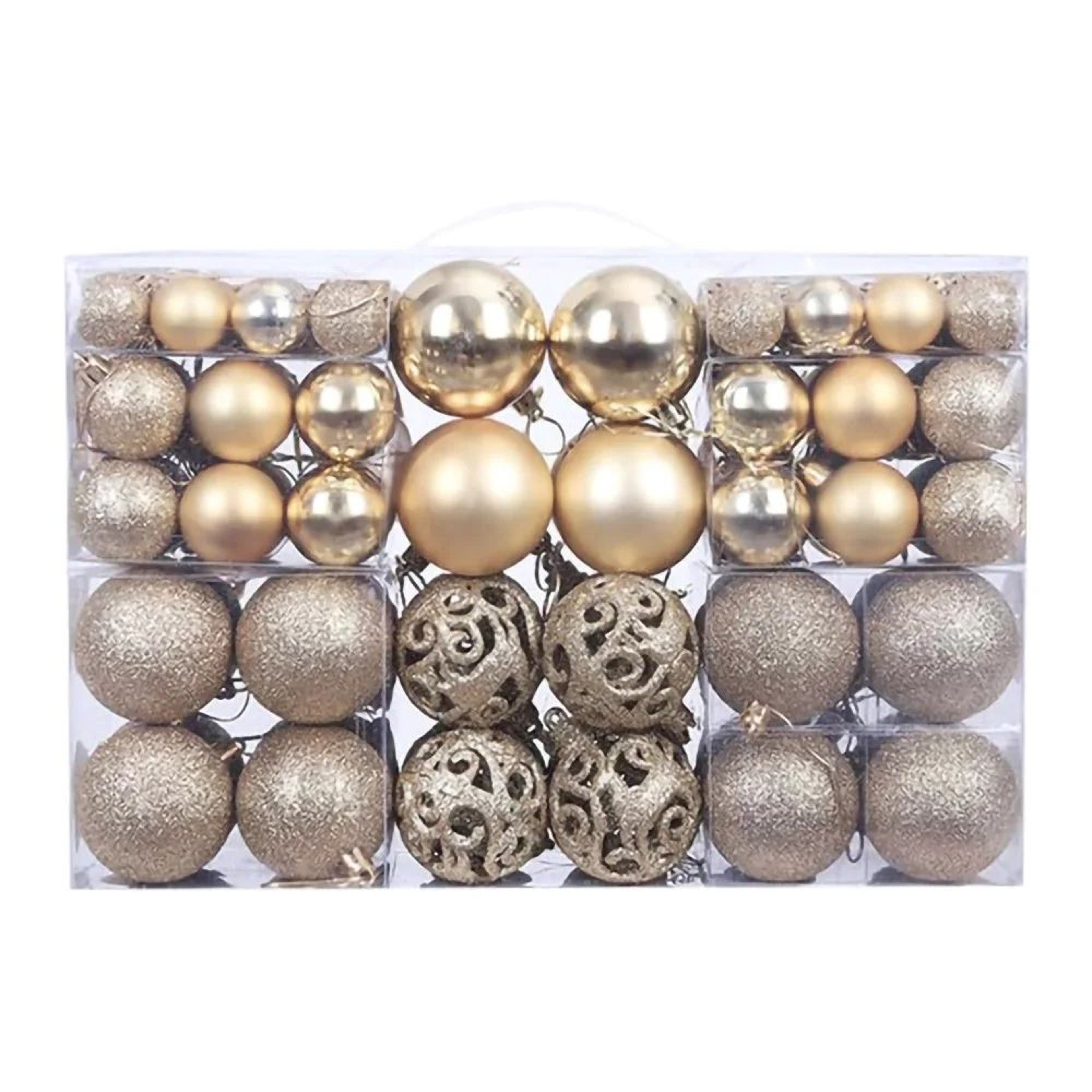100 Piece Shatterproof Christmas Ball Ornaments Set For Tree Decoration 6