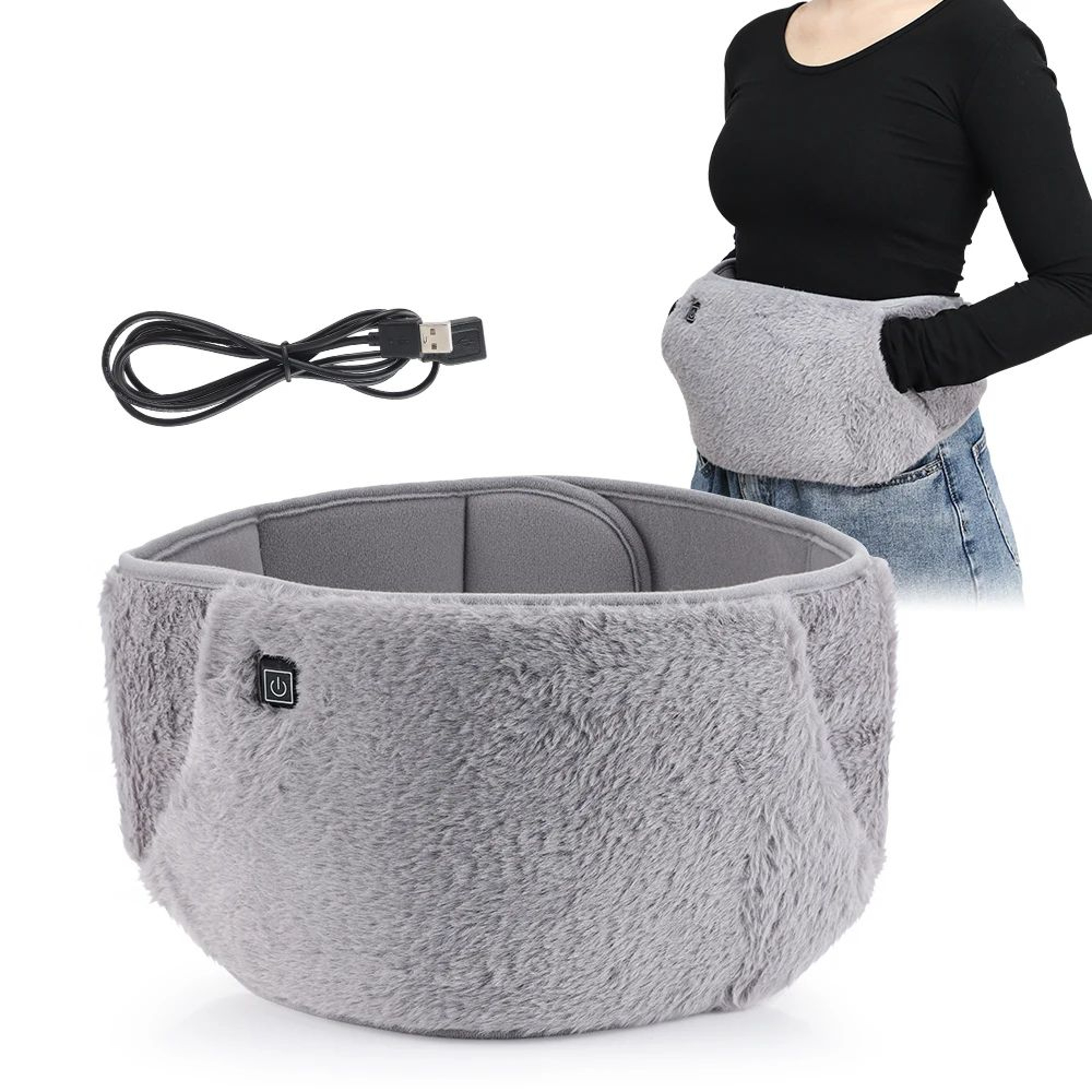Electric Waist Heating Belt USB Heated Abdominal Warmer For Comfort And Relief 0