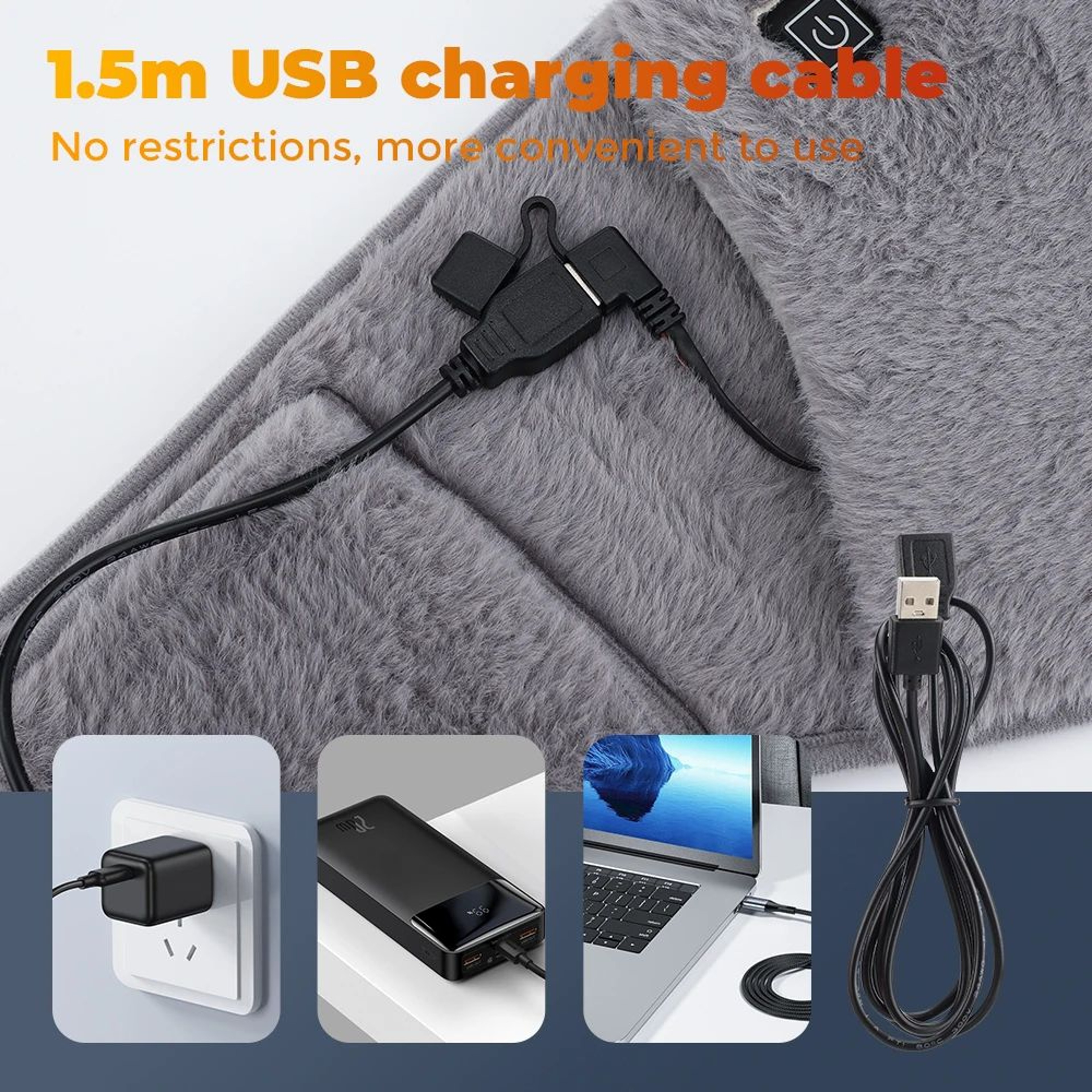 Electric Waist Heating Belt USB Heated Abdominal Warmer For Comfort And Relief 4