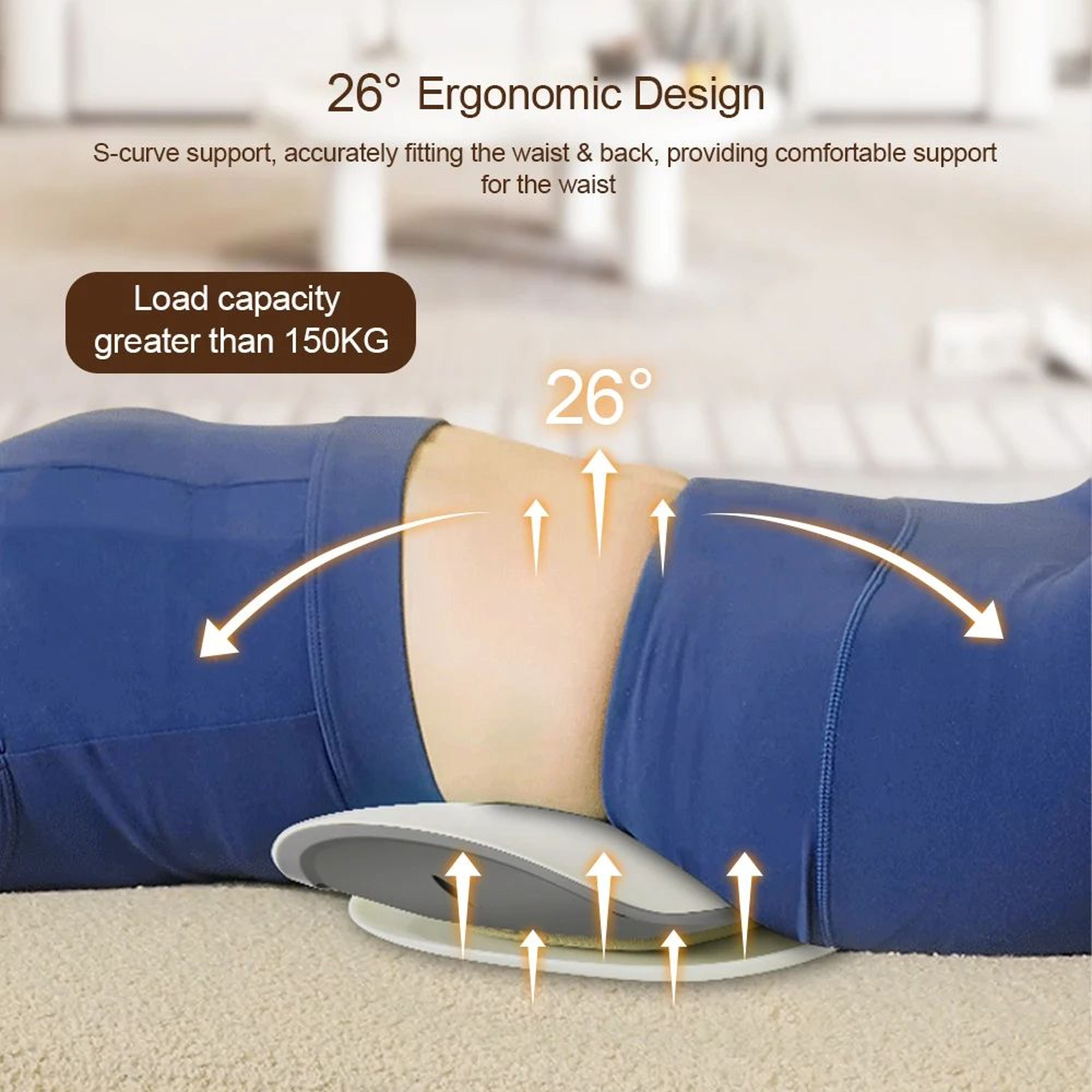 Lumbar Traction Massager Cushion With Electric Waist Support And Relaxation 1