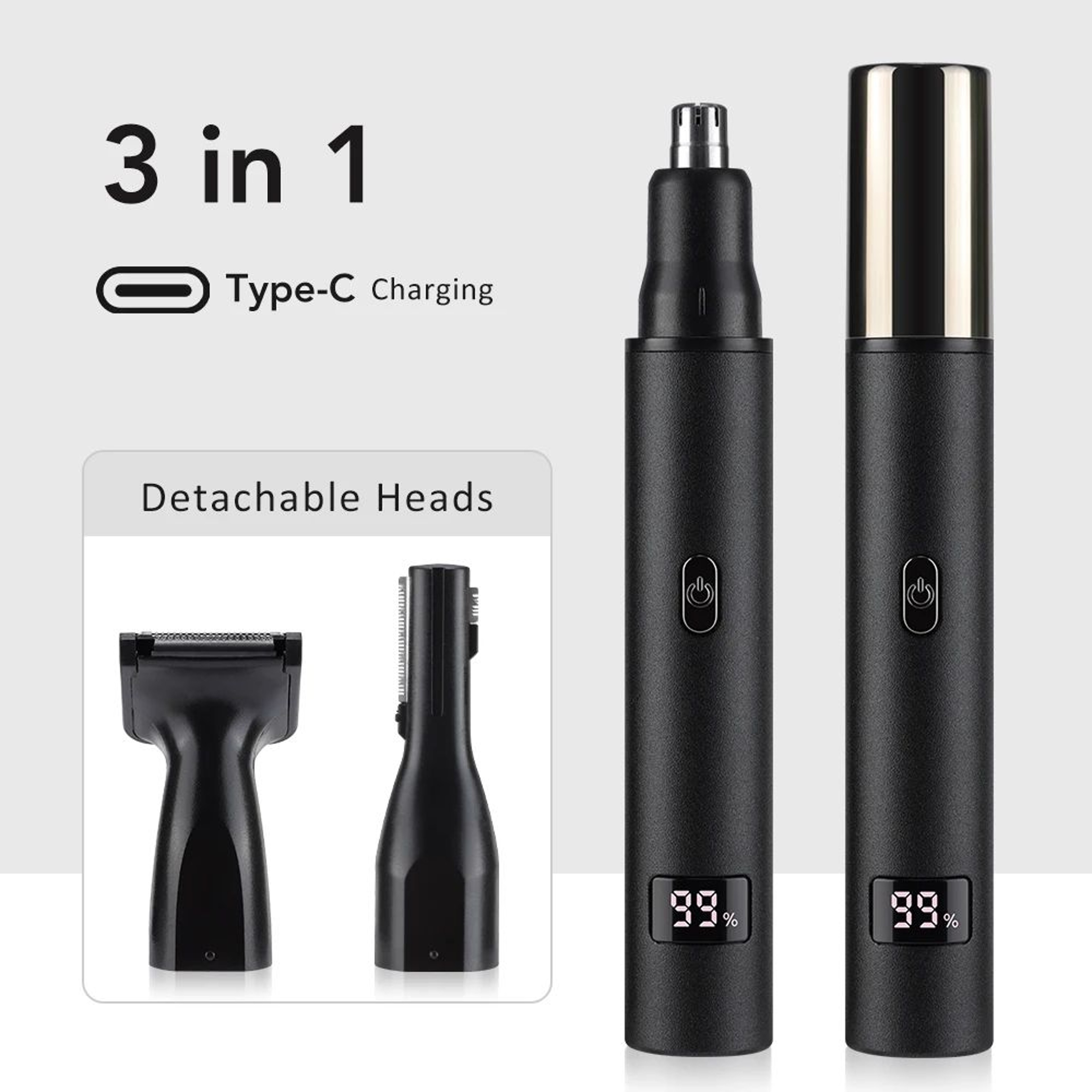 Rechargeable Nose Hair Trimmer Portable Facial Grooming Tool For Men 8