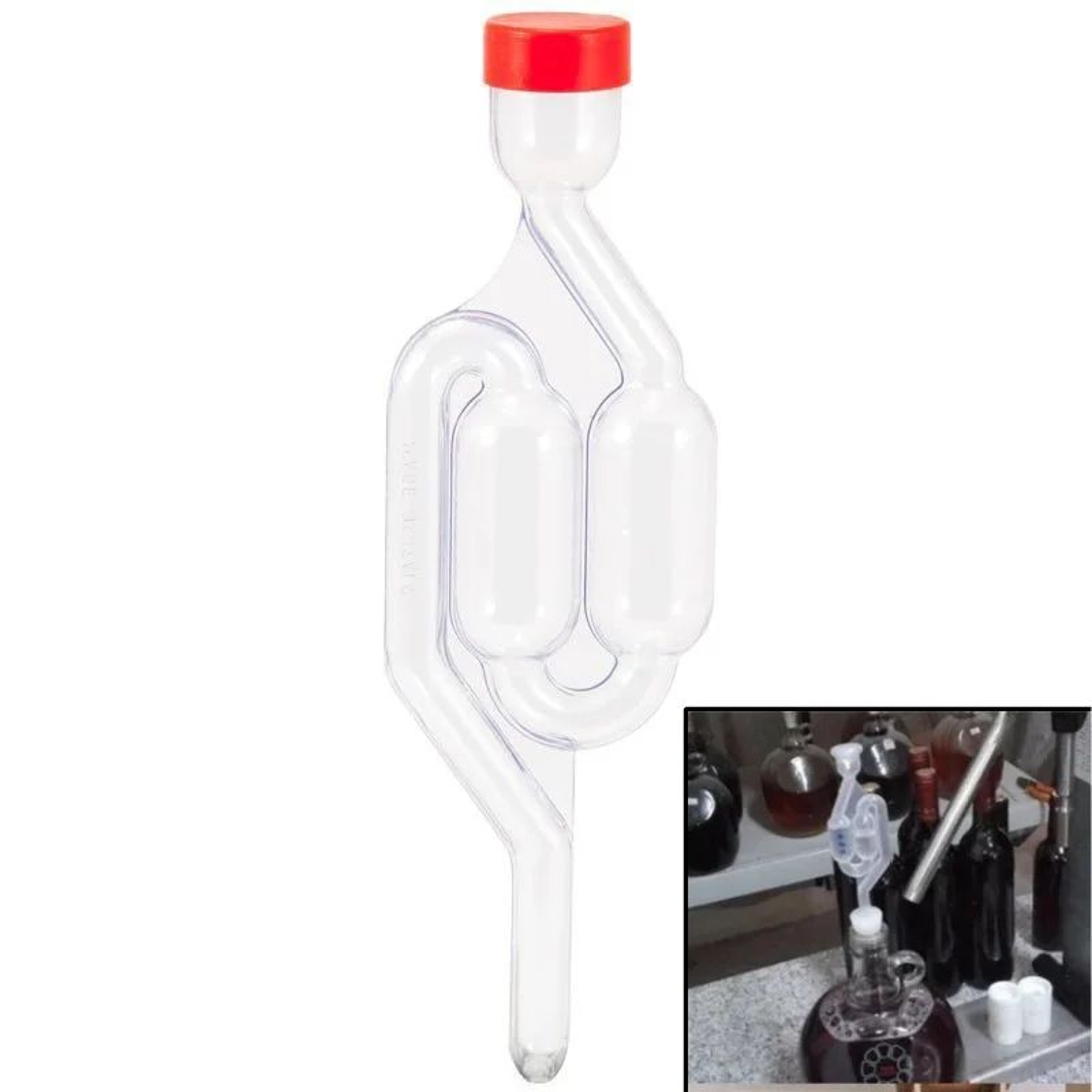 S Shape Airlock Fermentation Valve For Home Brewing And Wine Making 0