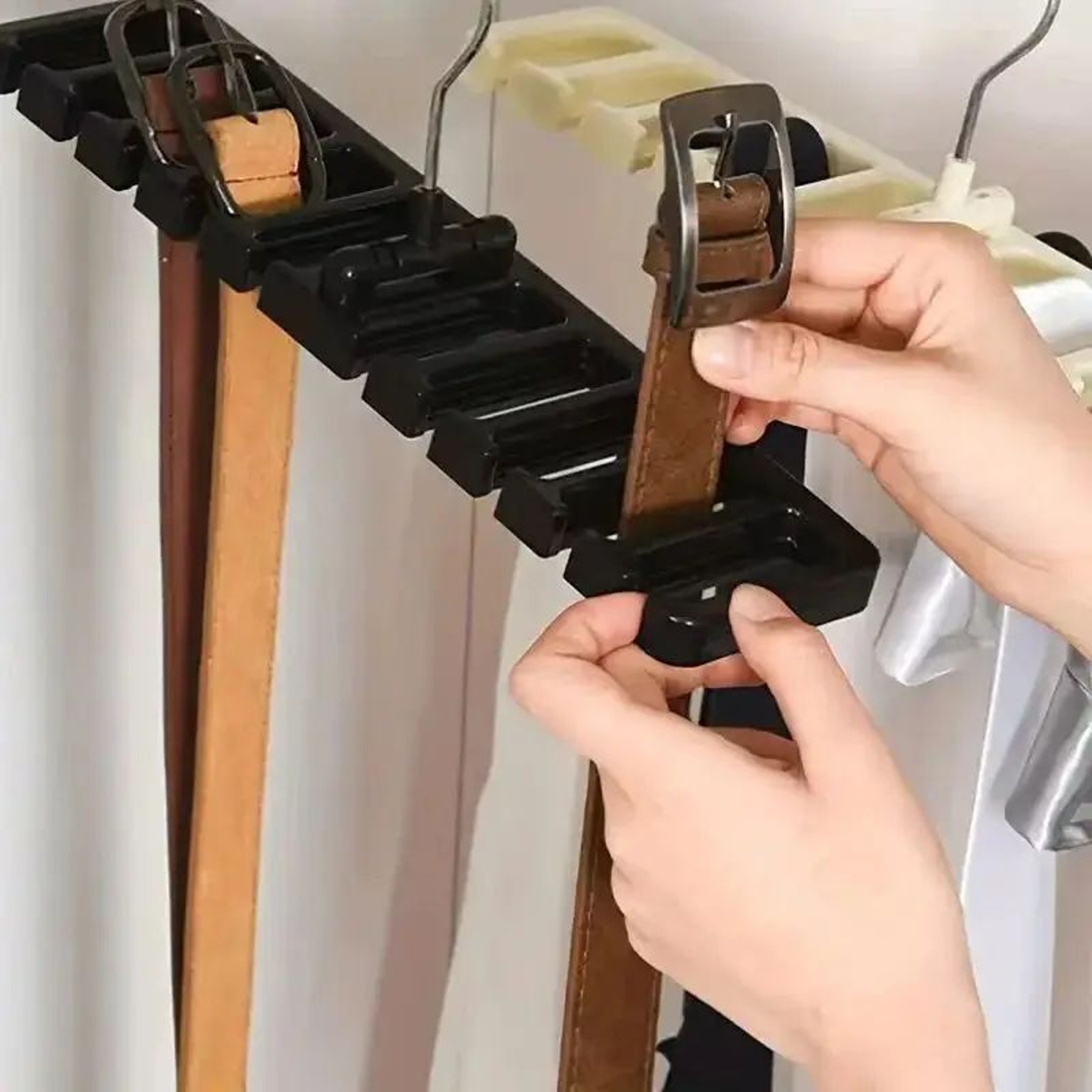 Rotating Belt And Tie Organizer Hanger For Closet Storage 3