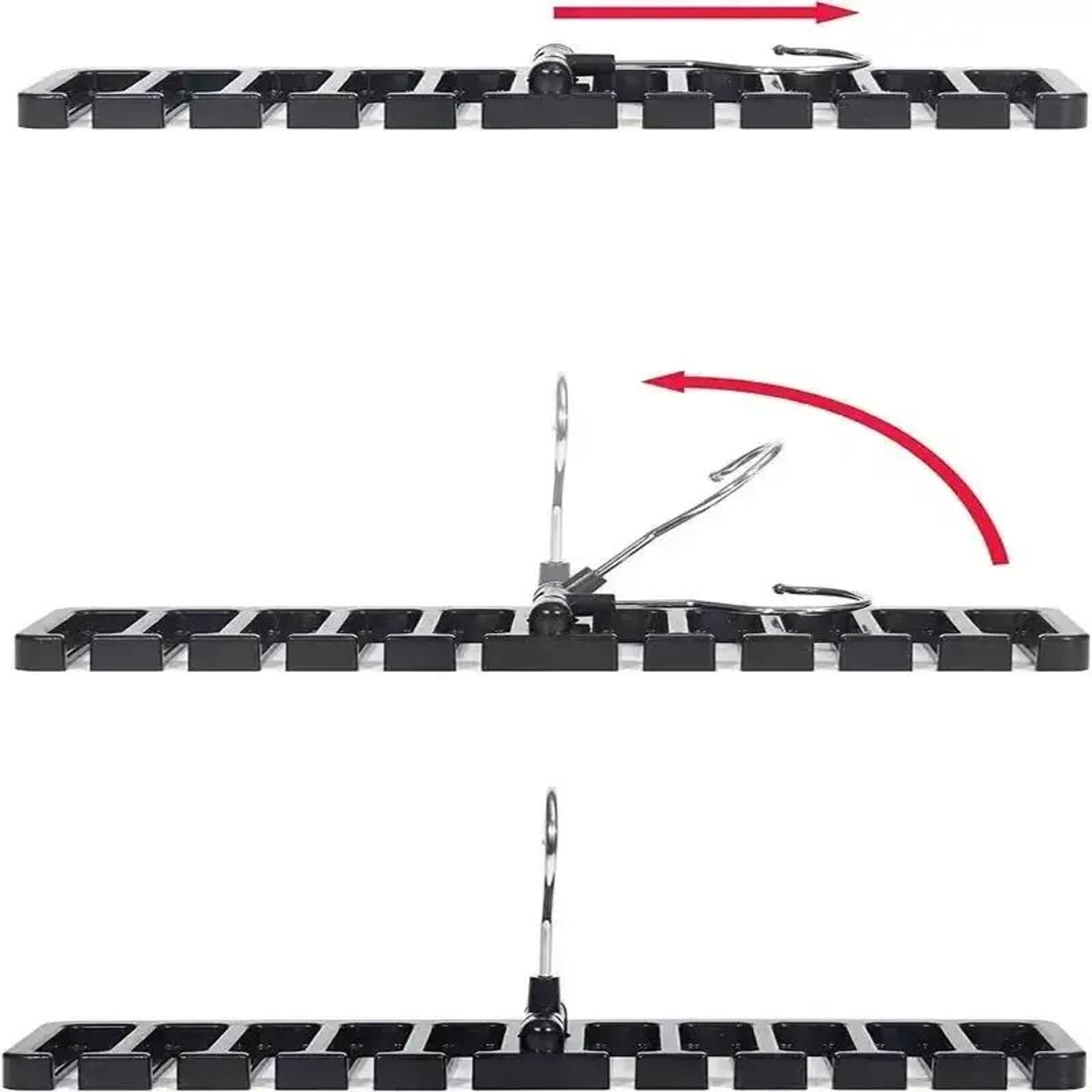 Rotating Belt And Tie Organizer Hanger For Closet Storage 4