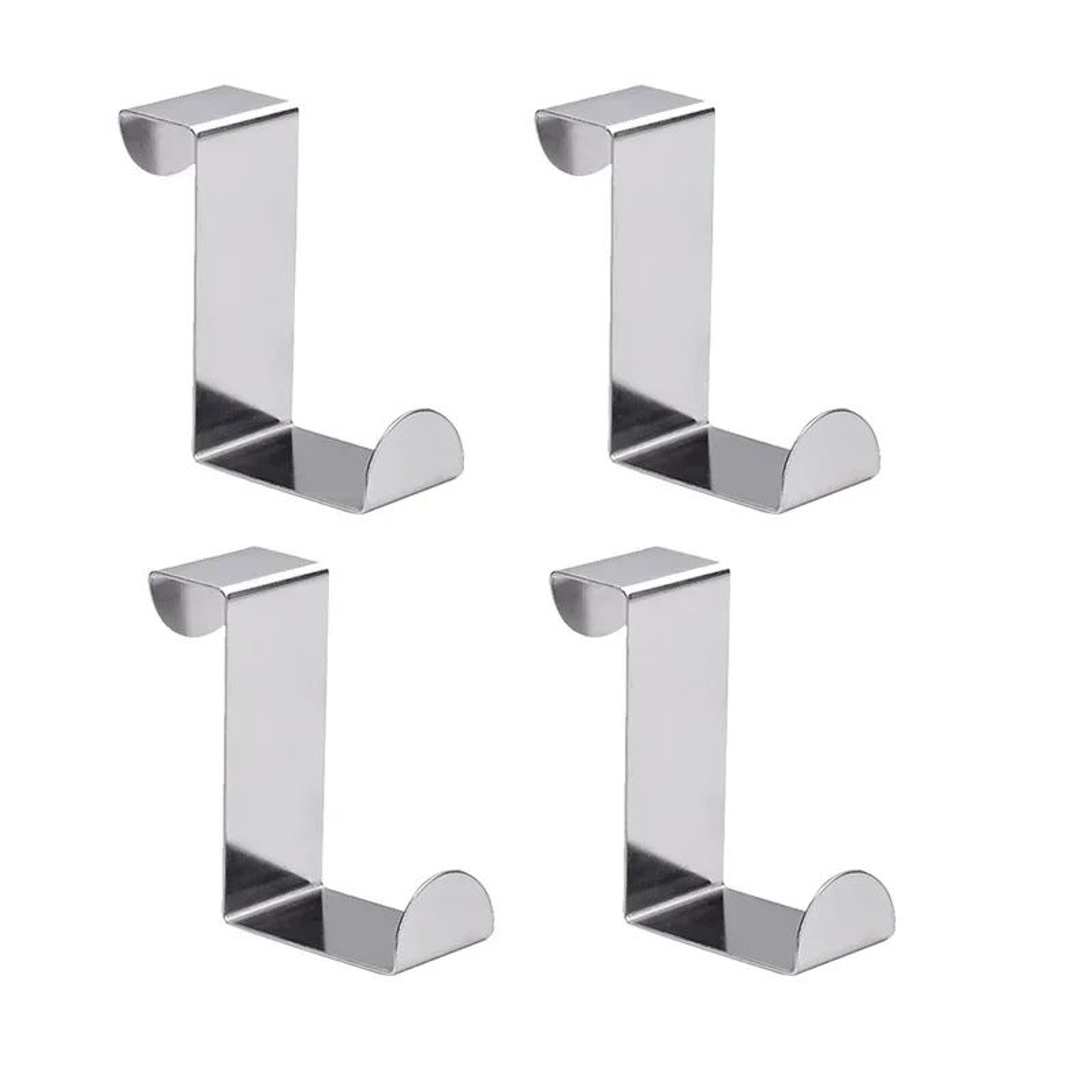 Z Shaped Over Door Hook Stainless Steel Organizer For Home Storage 7