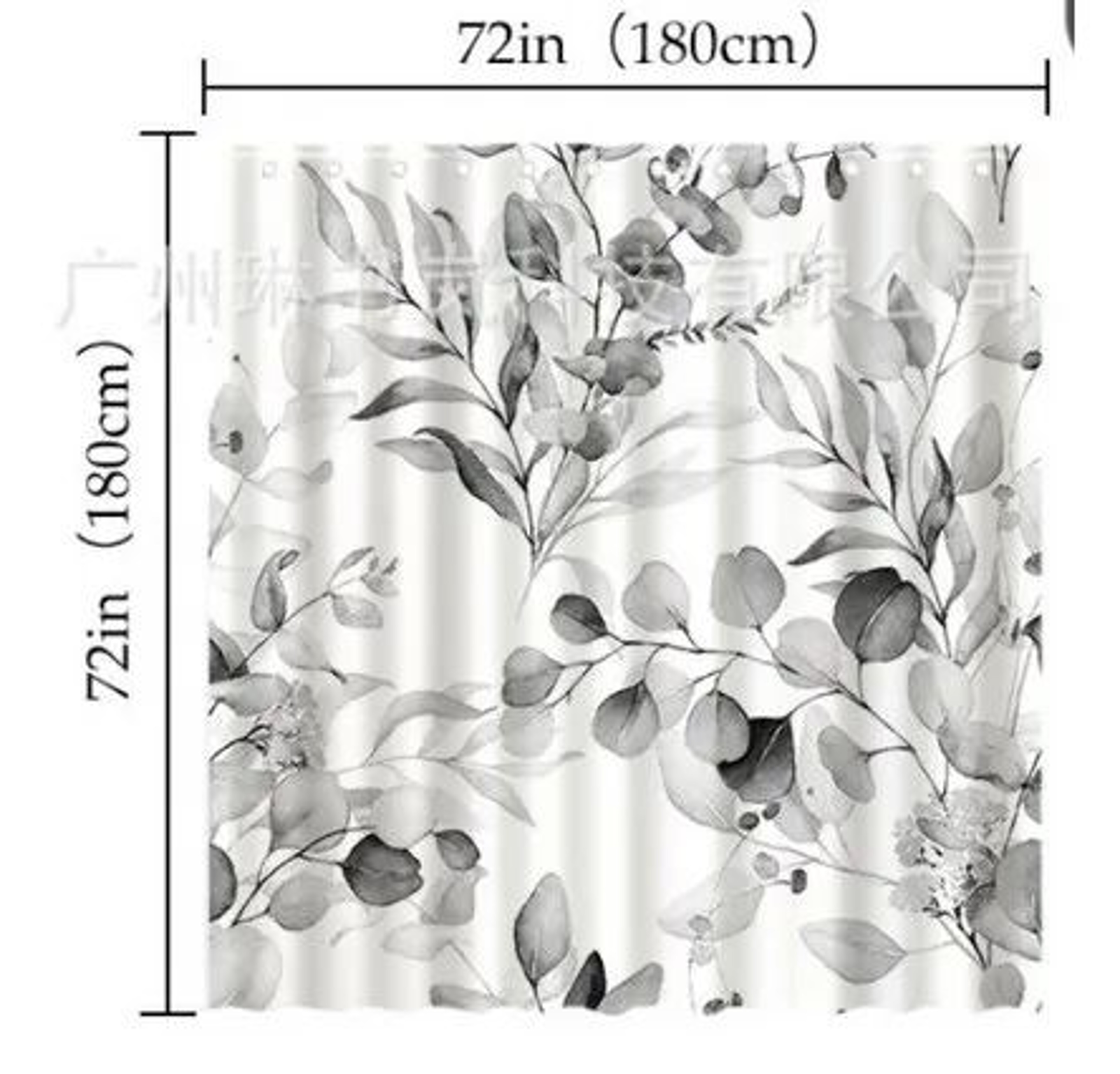 Double Layer Shower Curtain With Snap In Liner Waterproof Hookless Bathroom Curtain 7