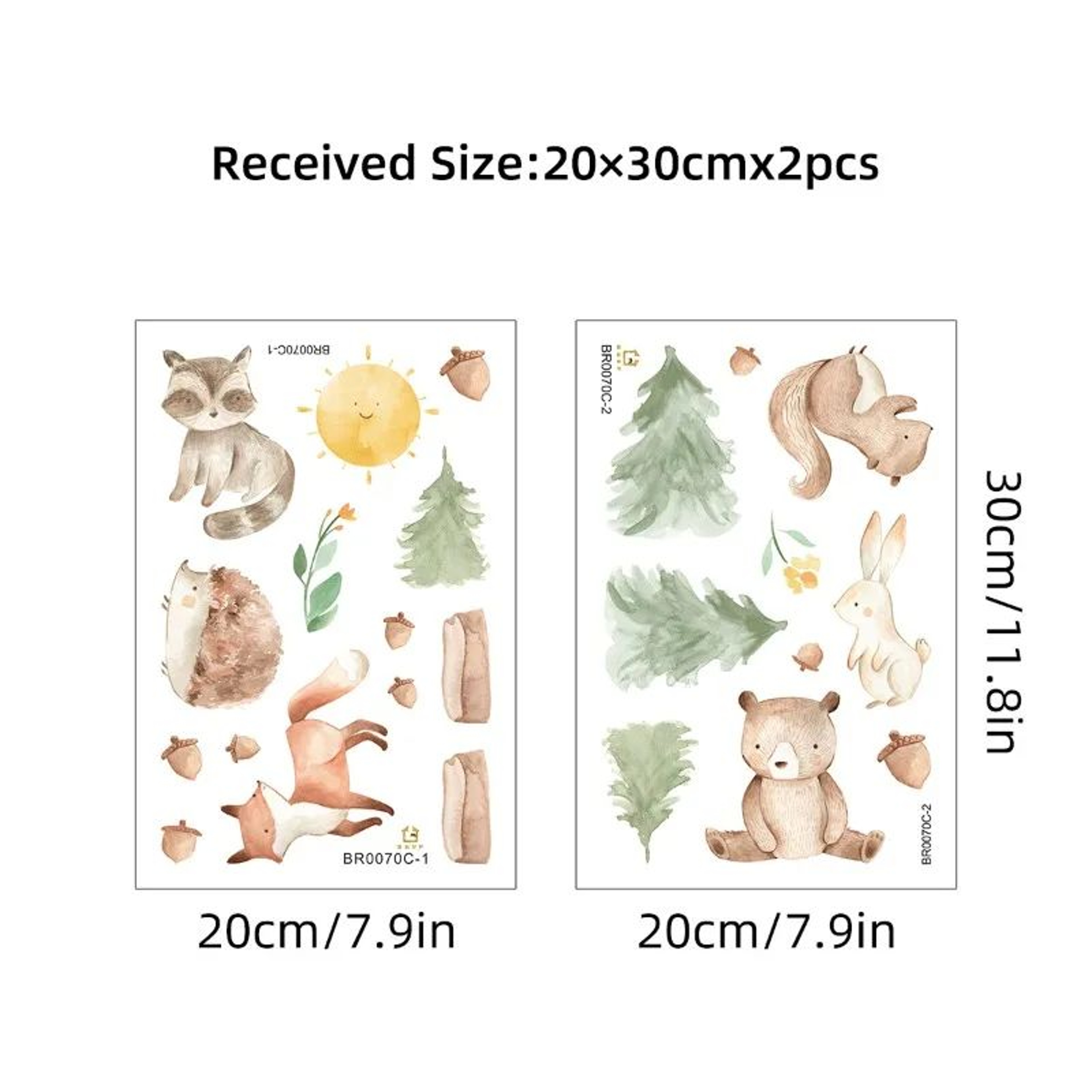 Cartoon Rabbit Wall Stickers Kids Room Nursery Wall Decals Cute Bunny Decor 1
