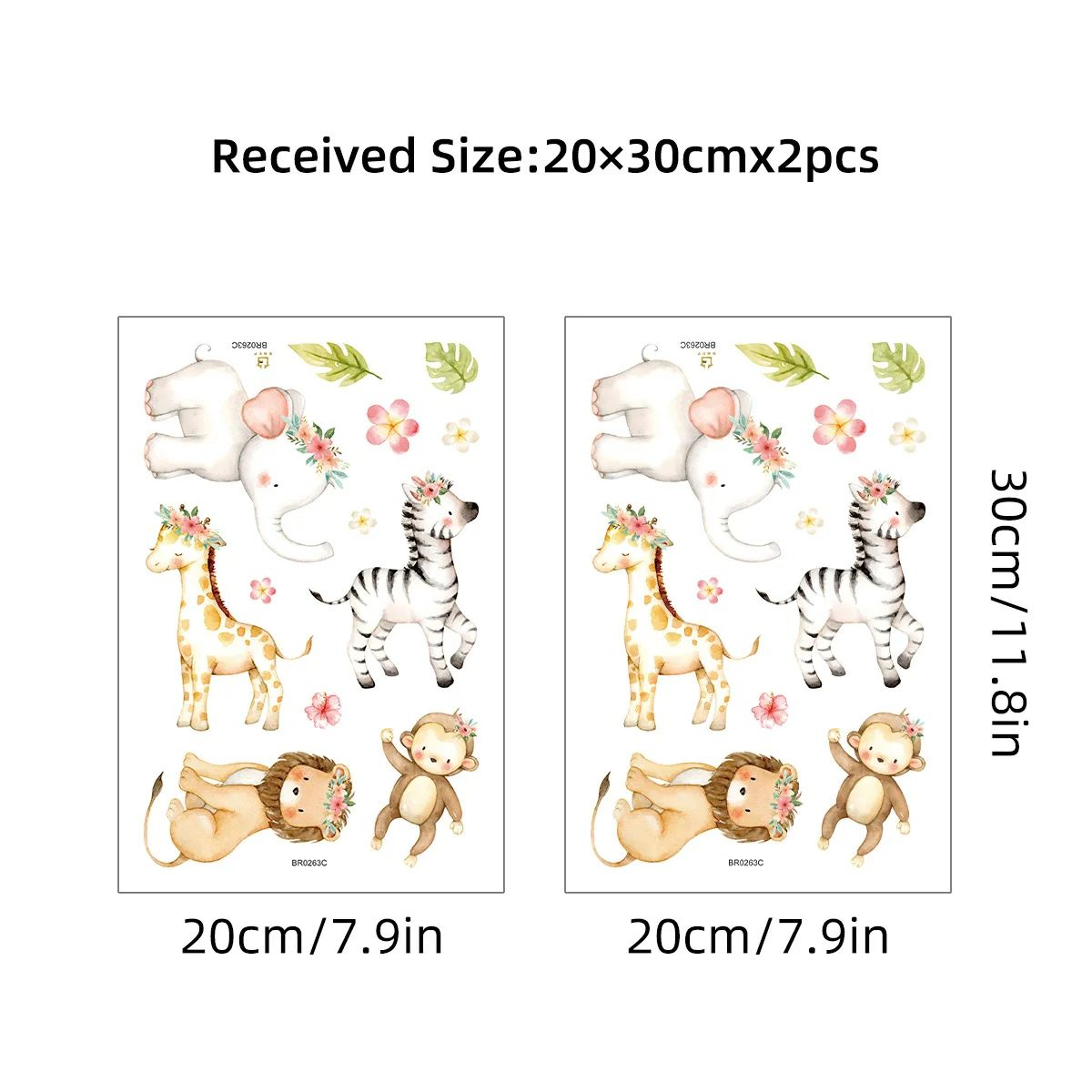 Cartoon Rabbit Wall Stickers Kids Room Nursery Wall Decals Cute Bunny Decor 14