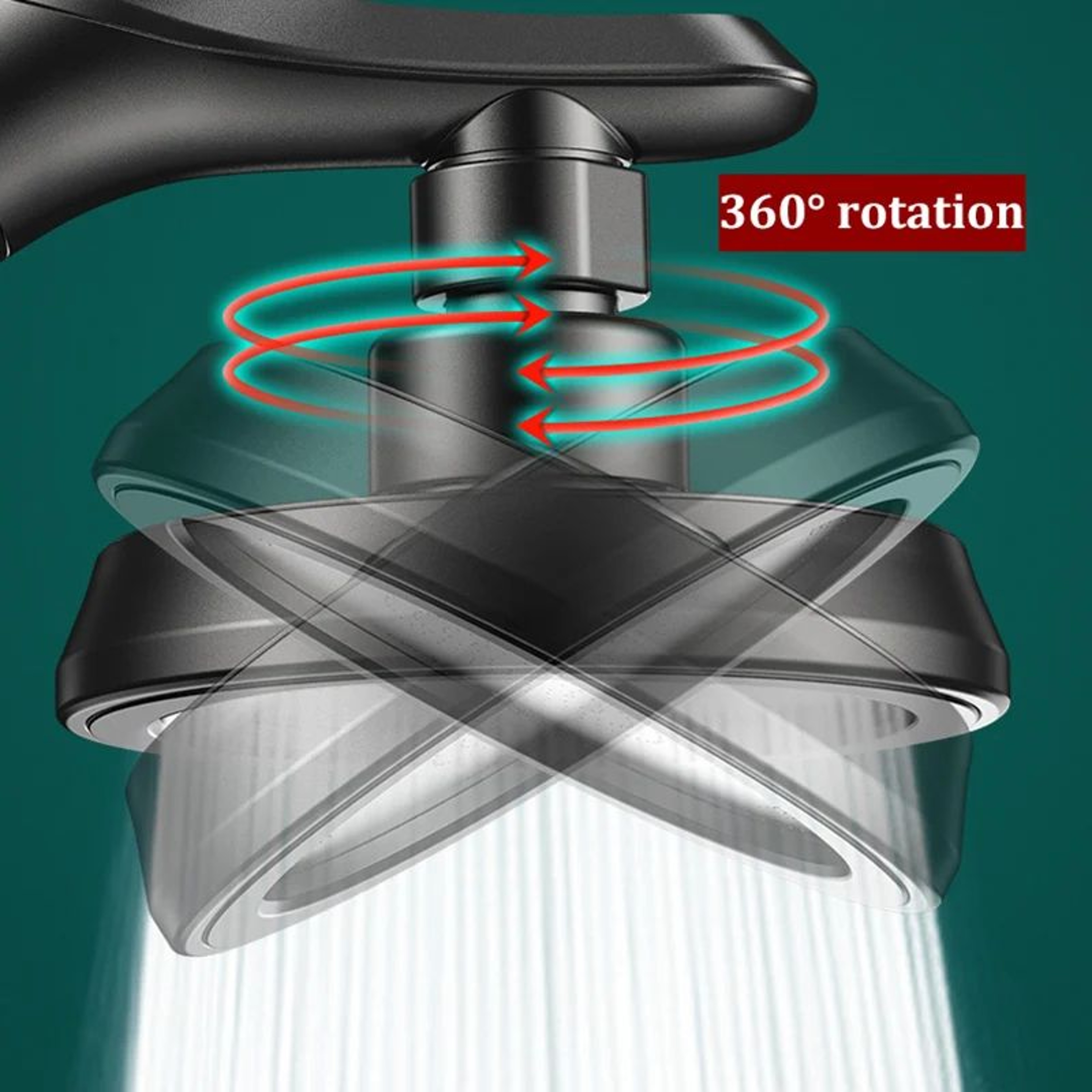 Dual Shower Head Set Handheld And Overhead High Pressure Shower Head 3