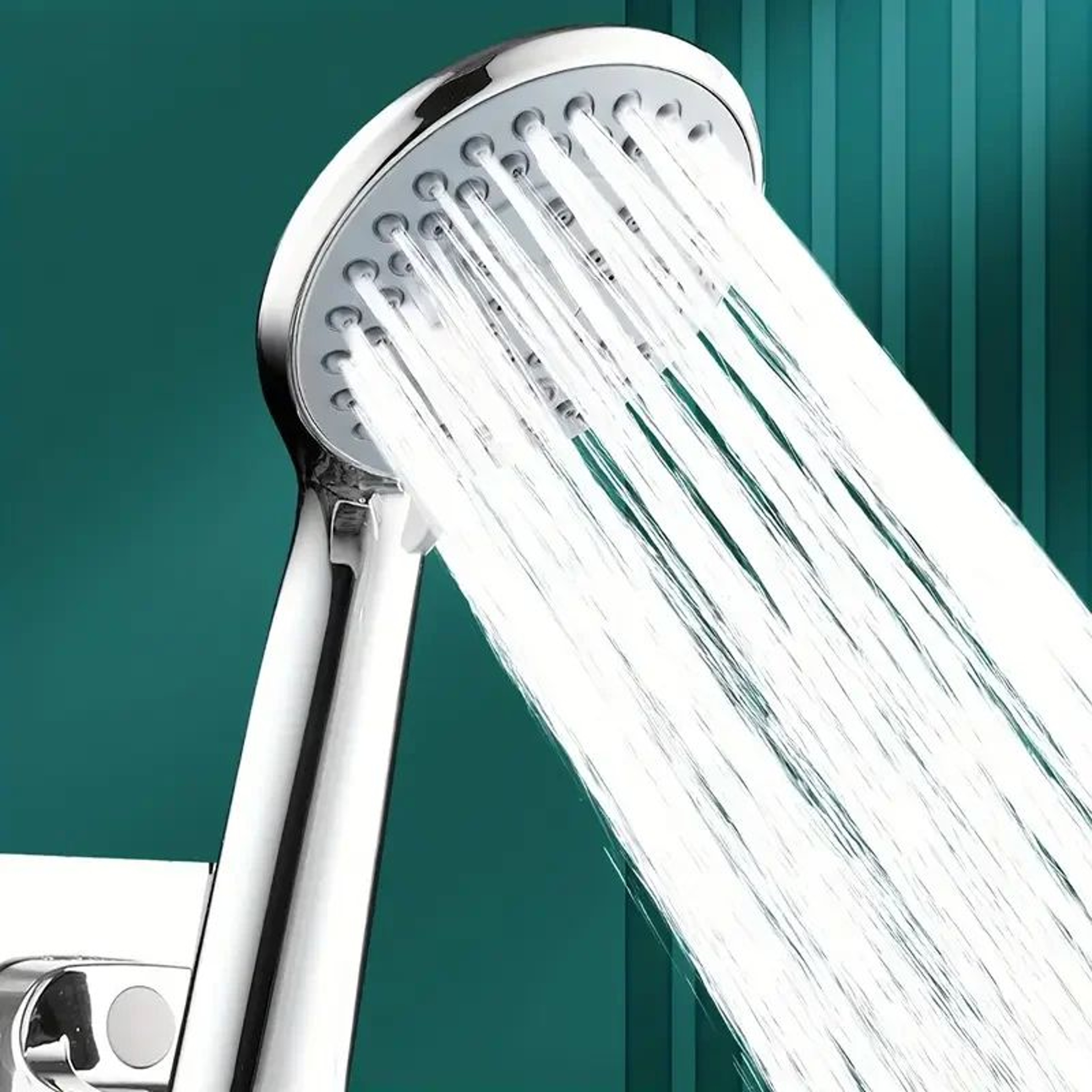 High Pressure Handheld Shower Head 5 Mode Adjustable Large Water Outlet 4