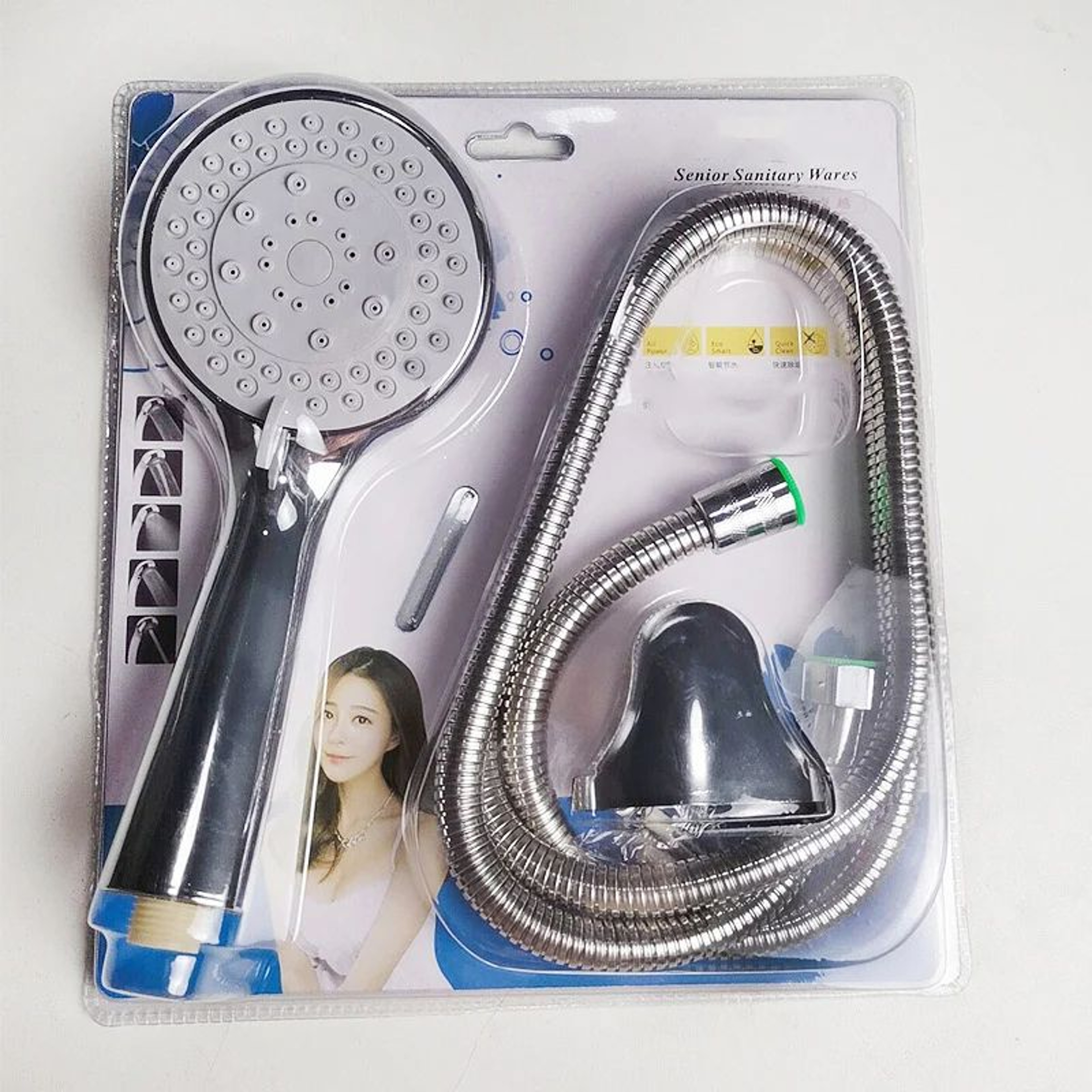 High Pressure Handheld Shower Head 5 Mode Adjustable Large Water Outlet 7