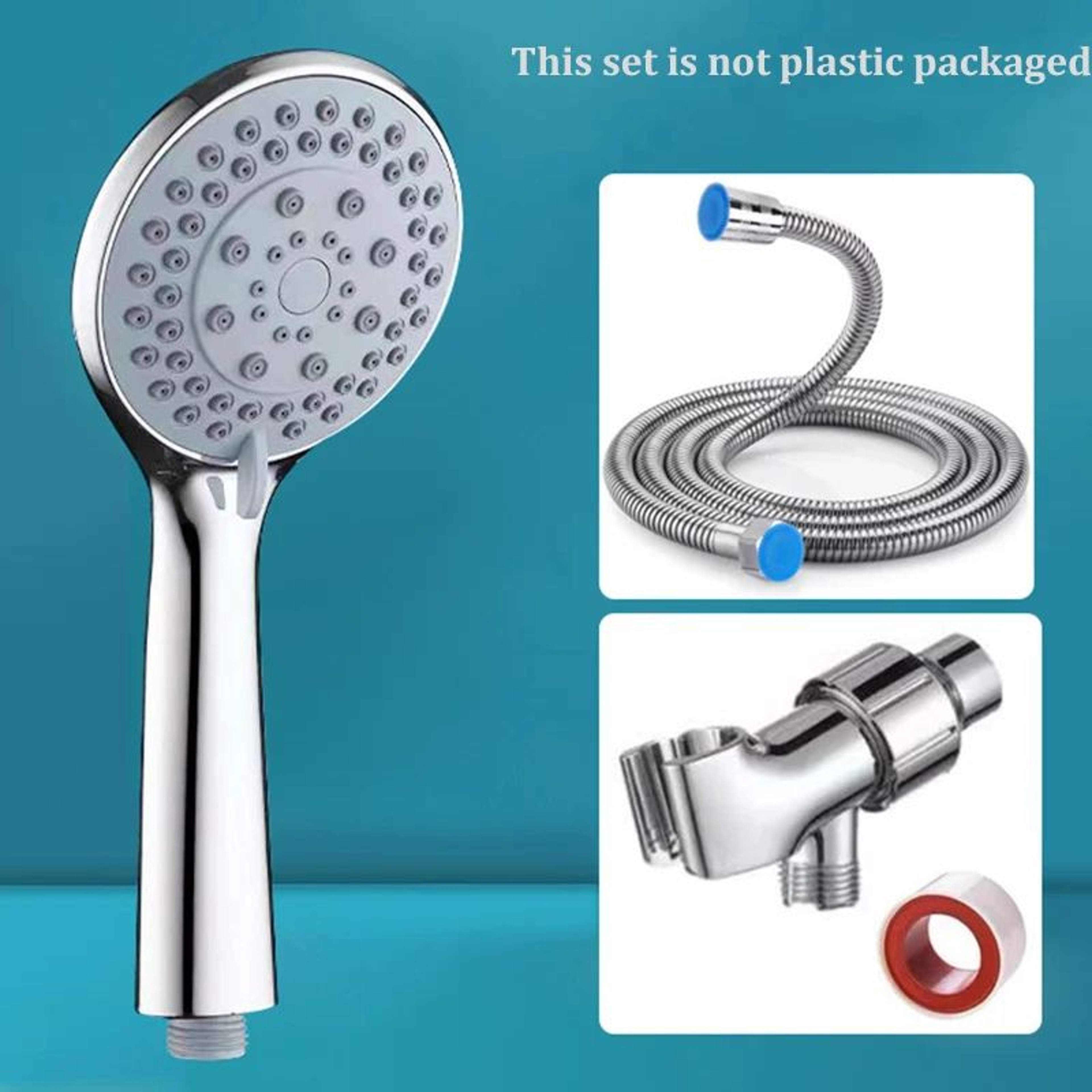 High Pressure Handheld Shower Head 5 Mode Adjustable Large Water Outlet 9