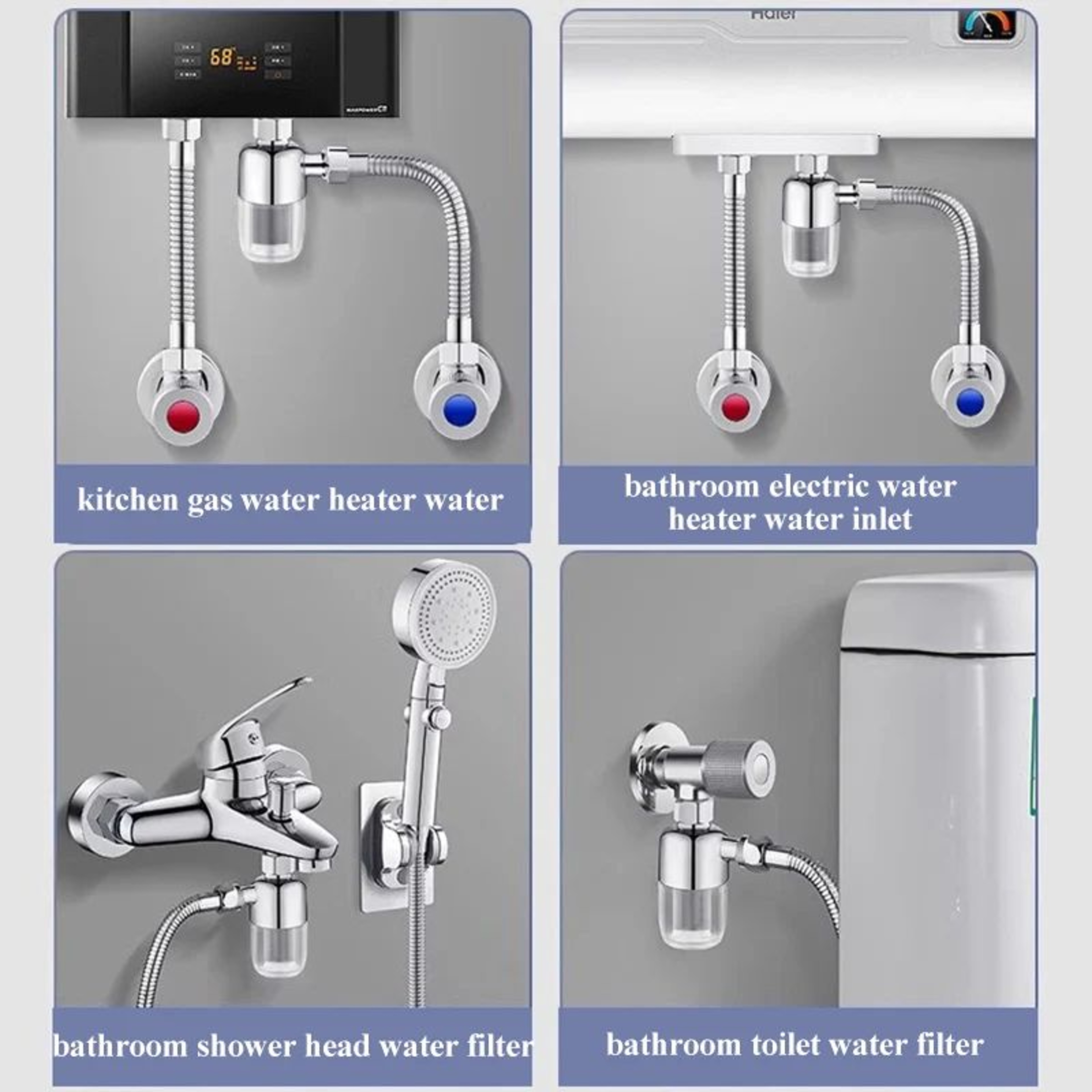 Water Inlet Pre Filter Anti Scaling Tap Water Purifier 5