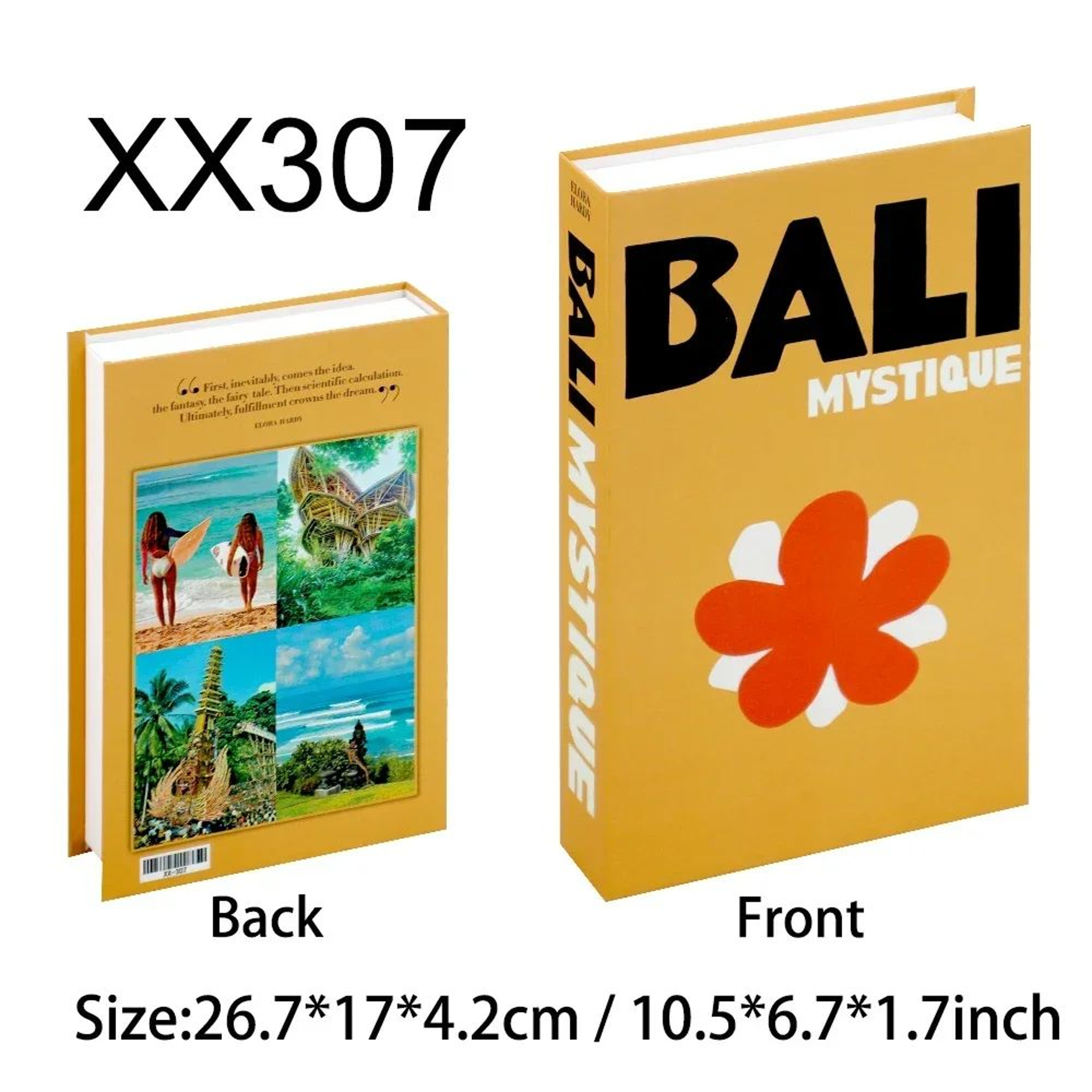 Luxury Fake Book Storage Box Coffee Table Decor Hidden Storage Book 14