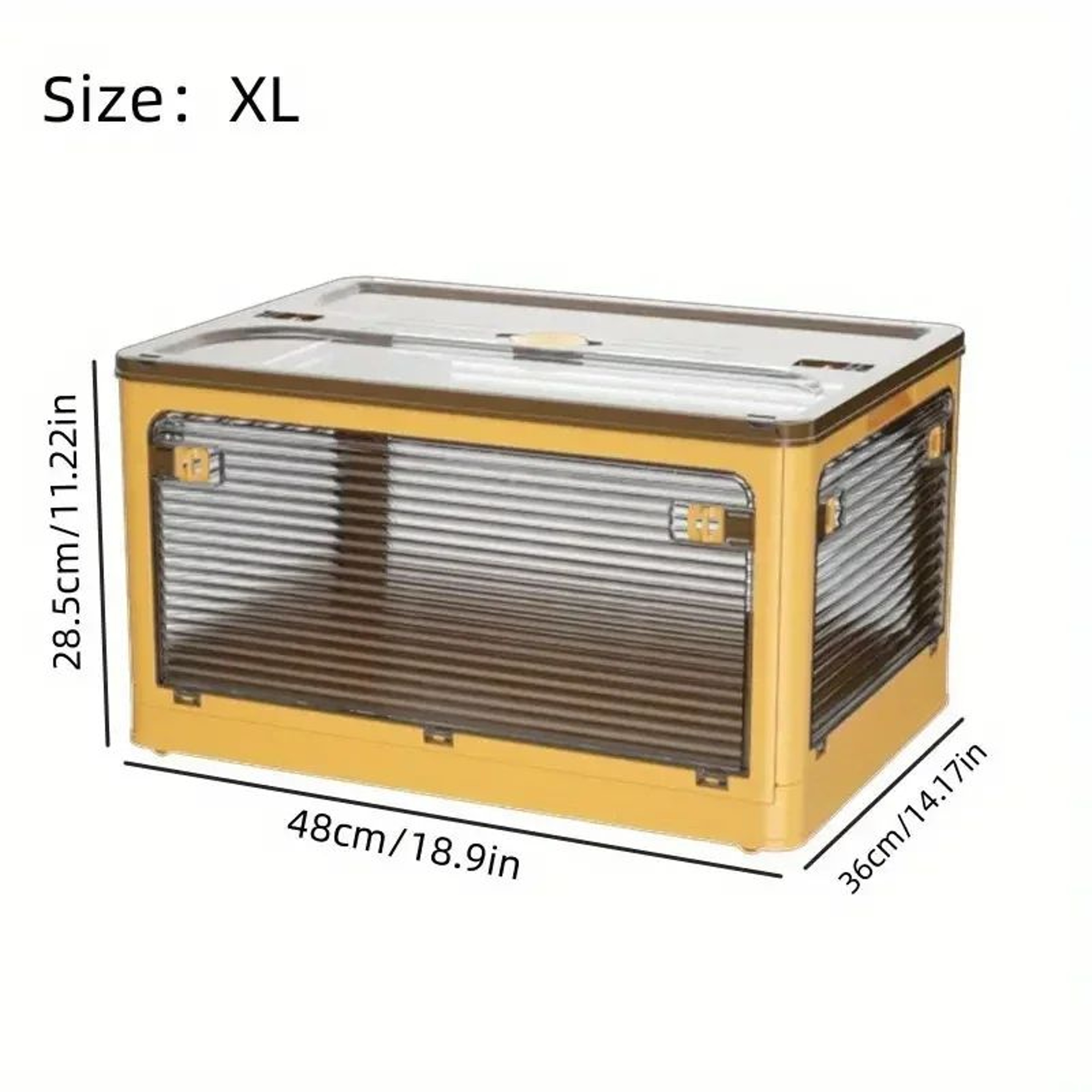 Foldable Transparent Storage Box Large Capacity Clothes Organizer 6