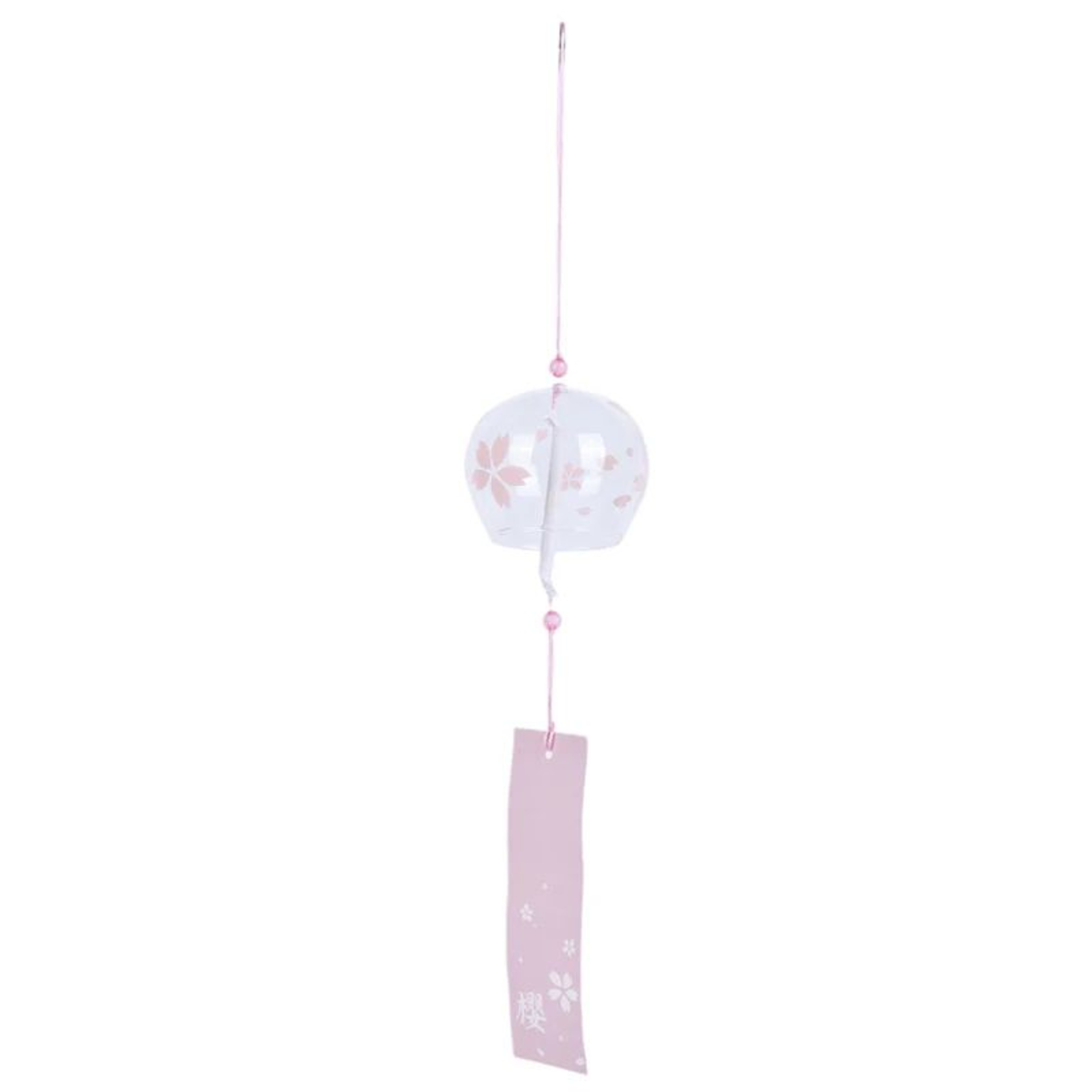 Japanese Sakura Glass Wind Chime Hanging Cherry Blossom Decor 3