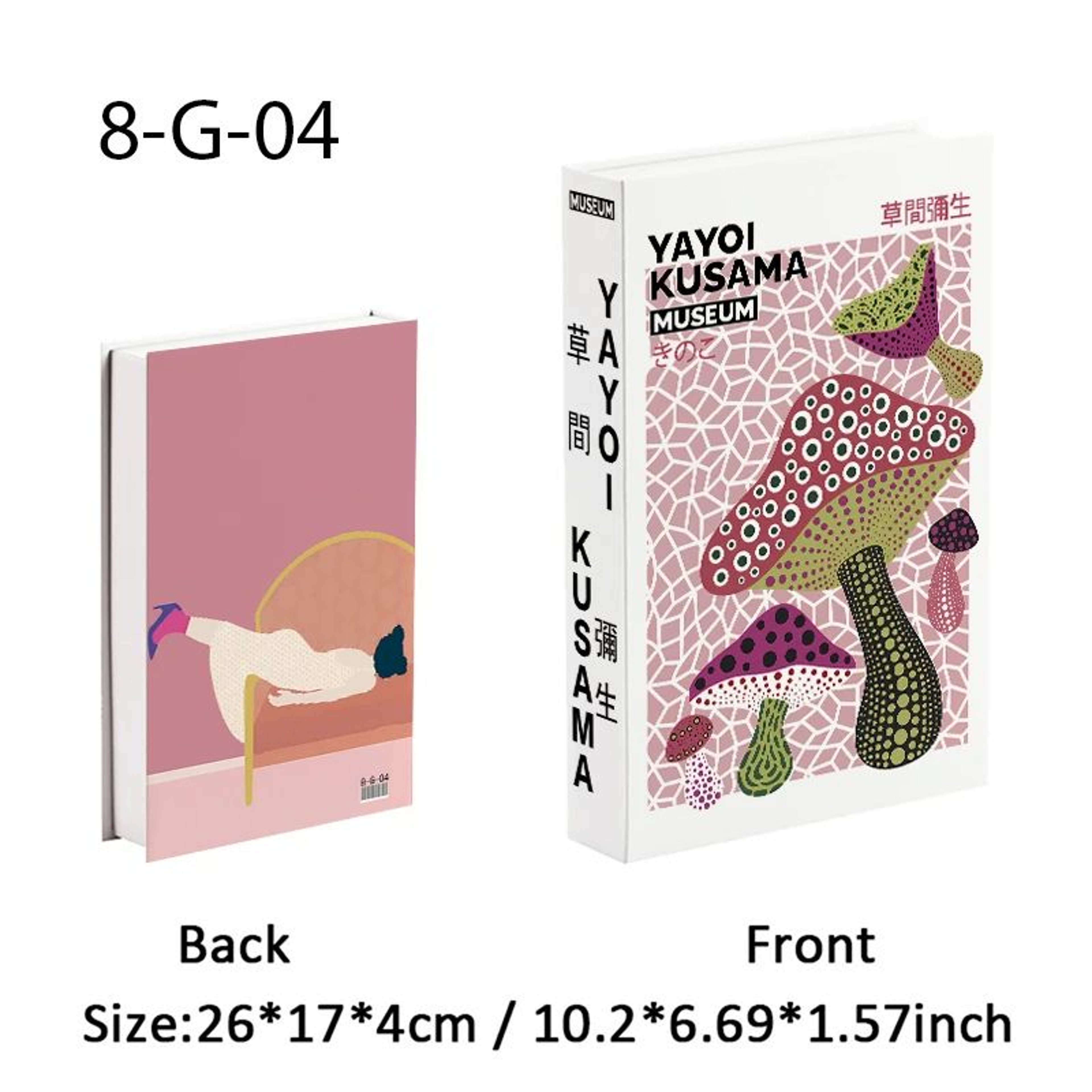 Ukiyoe Lucky Cat Decorative Book Storage Box Japanese Hidden Storage Decor 16