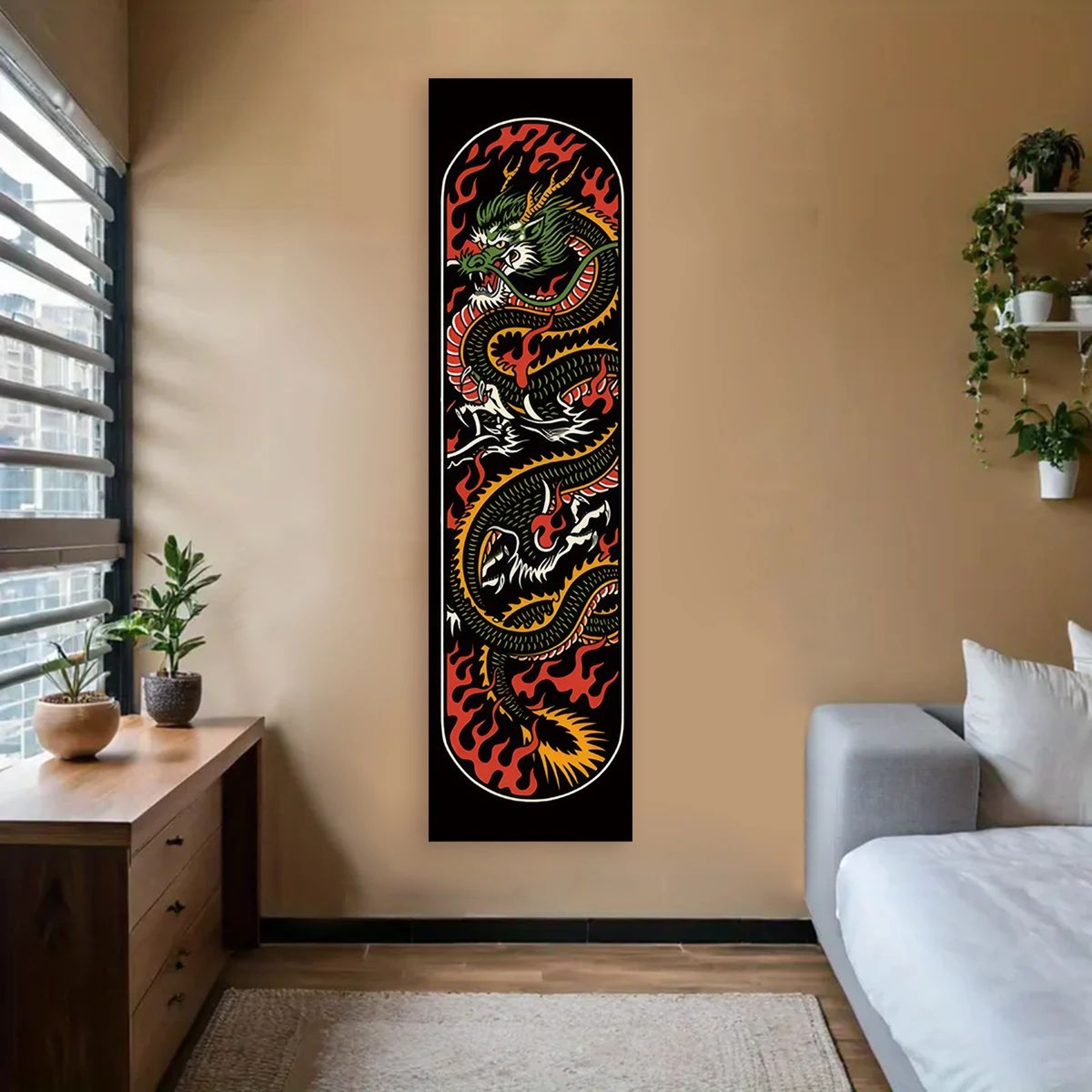 Japanese Wave Wall Tapestry Red Sun Ocean Art Aesthetic Wall Hanging Decor 10