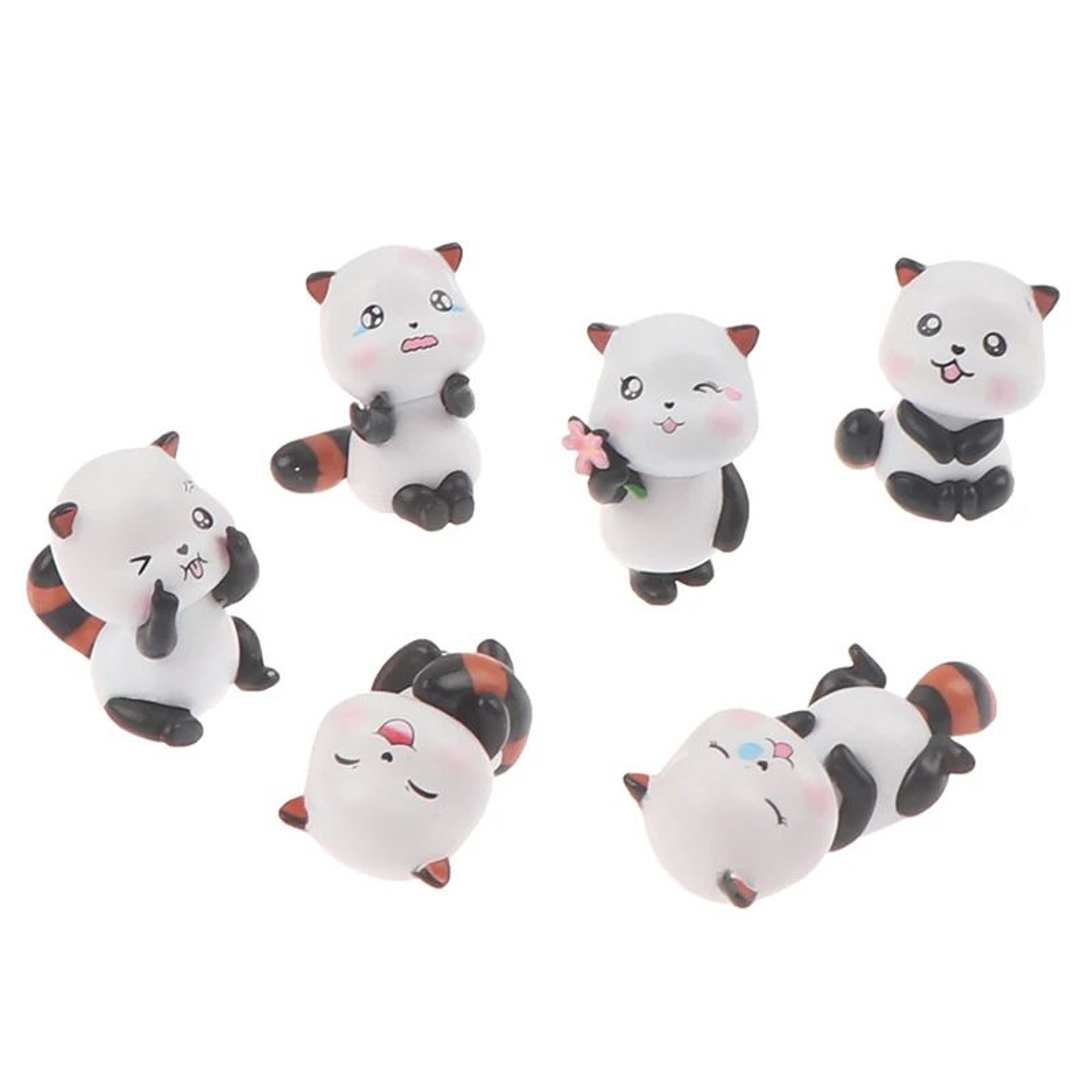 Mini Cute Animal Figurines Fairy Garden Bonsai Decor DIY Miniature Set 3