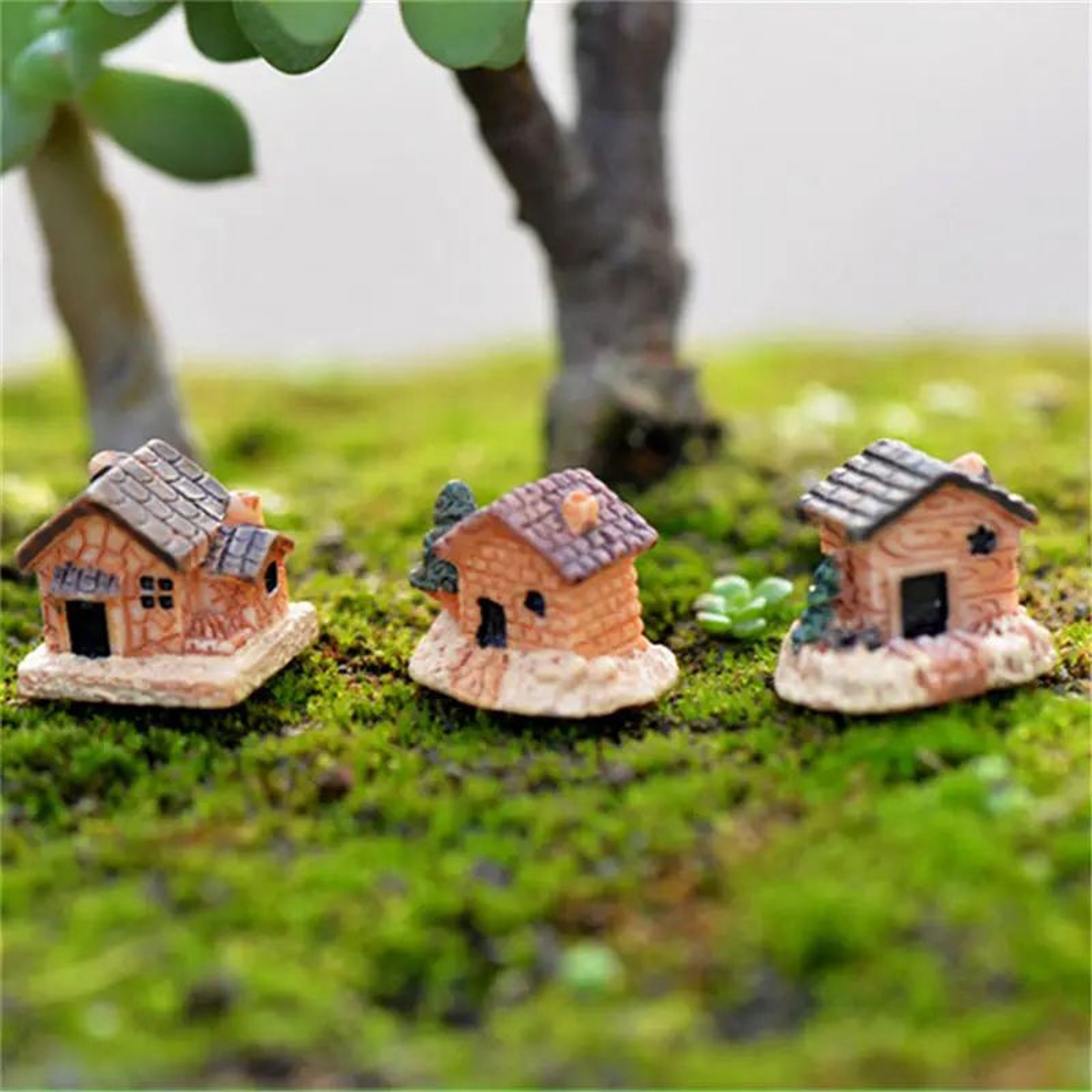 Mini Cute Animal Figurines Fairy Garden Bonsai Decor DIY Miniature Set 18