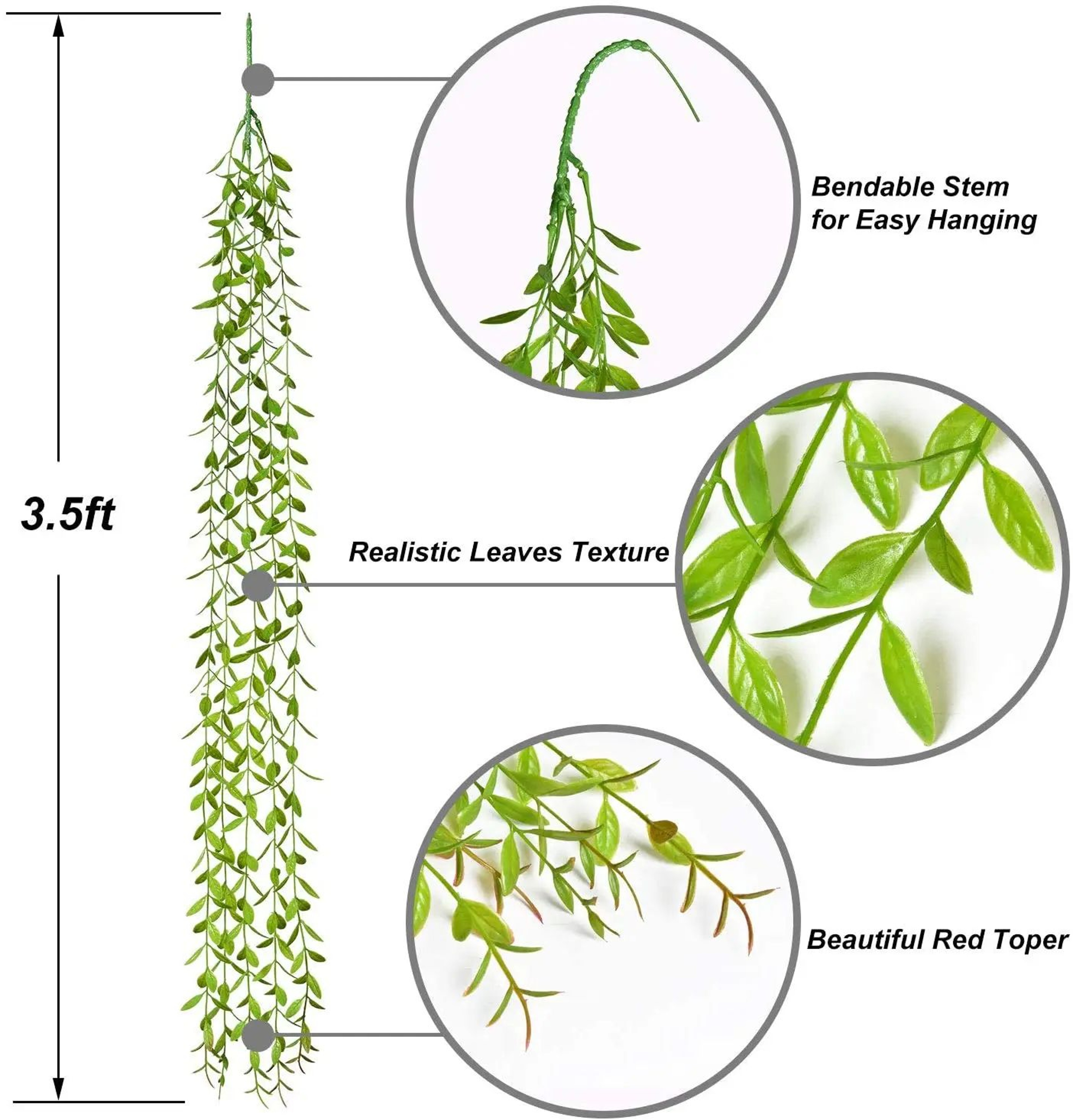 Artificial Ivy Vine String Lights Garland For Indoor Outdoor Decor 1