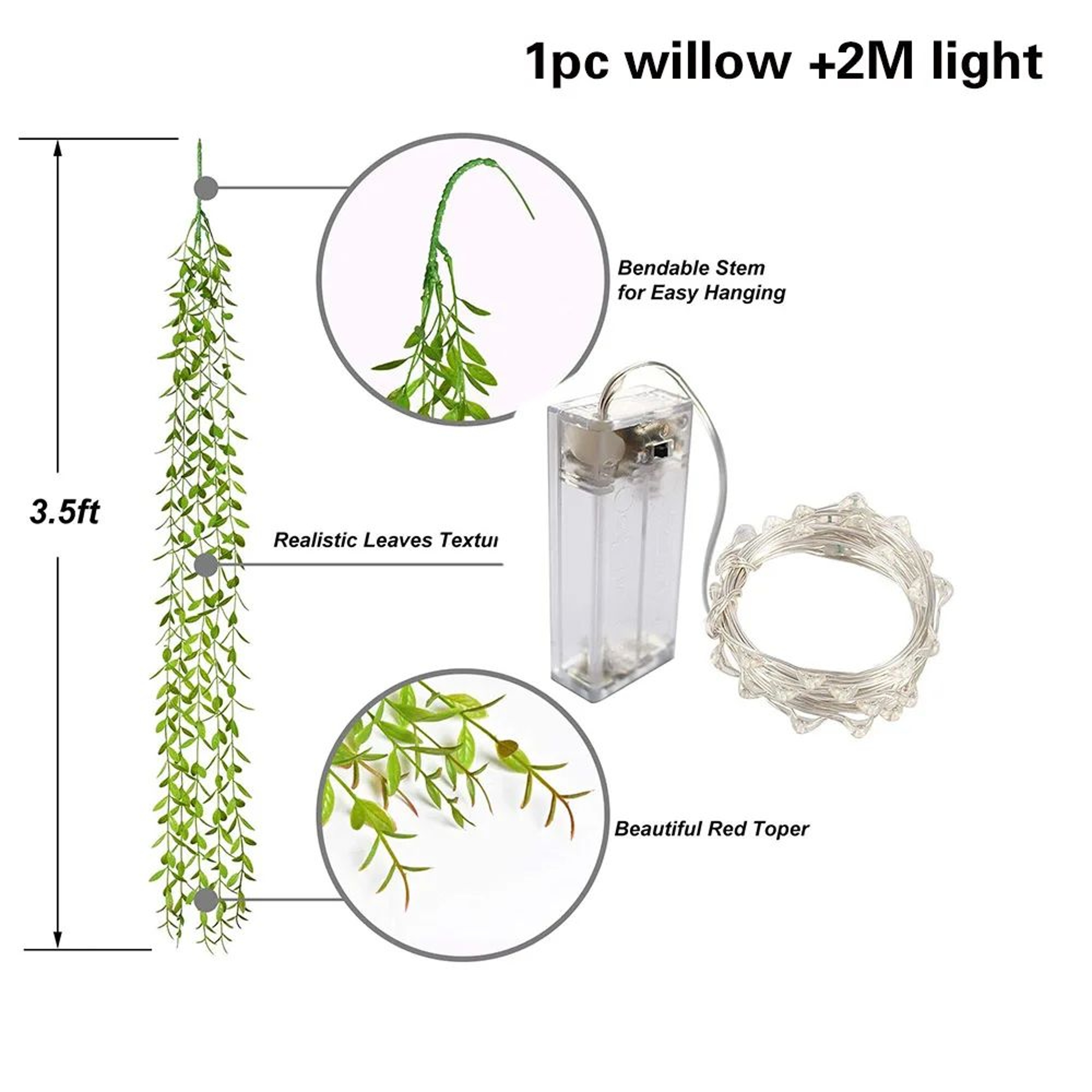 Artificial Ivy Vine String Lights Garland For Indoor Outdoor Decor 6