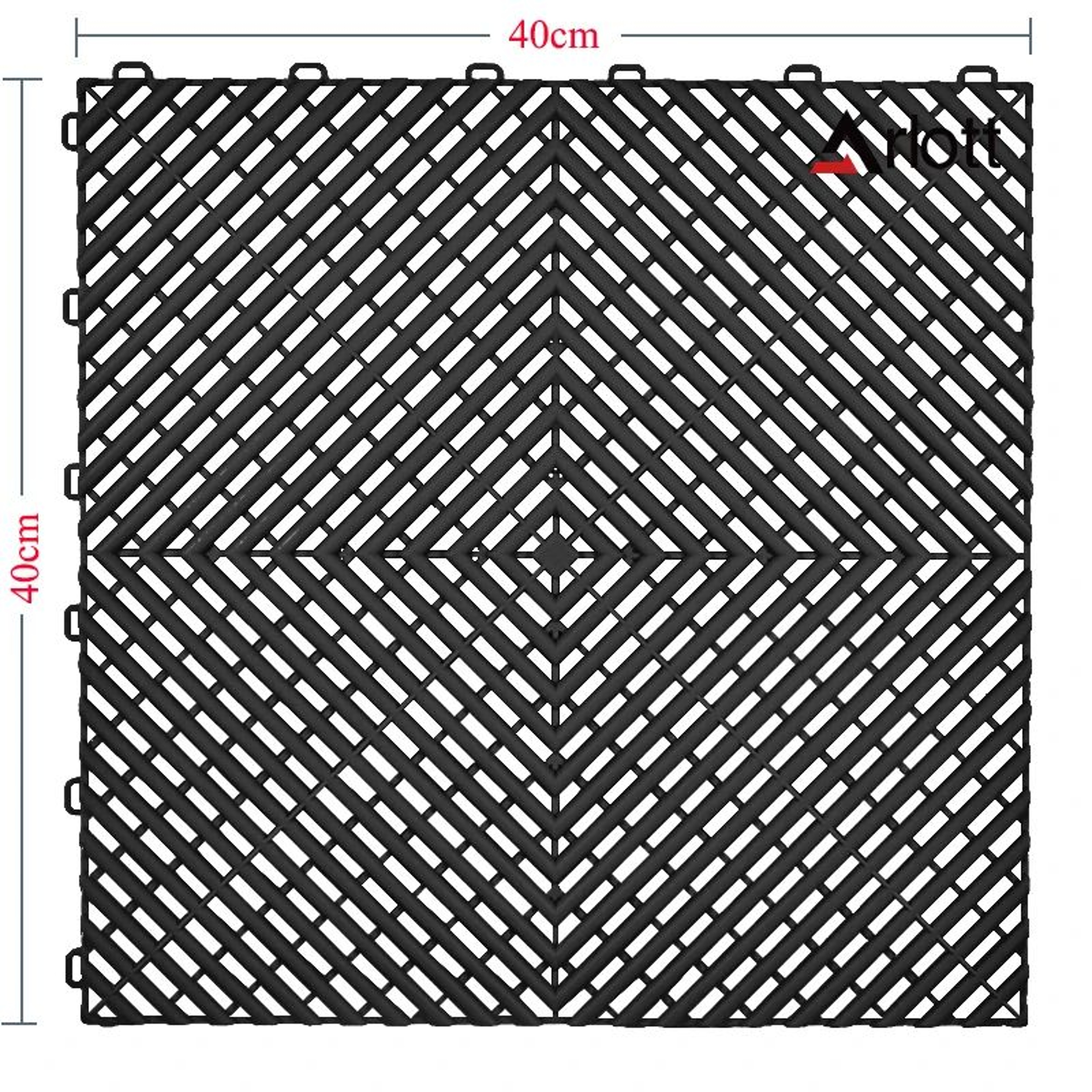 Heavy Duty Interlocking Garage Floor Tiles With Drainage For Car Wash And Outdoor Use 1