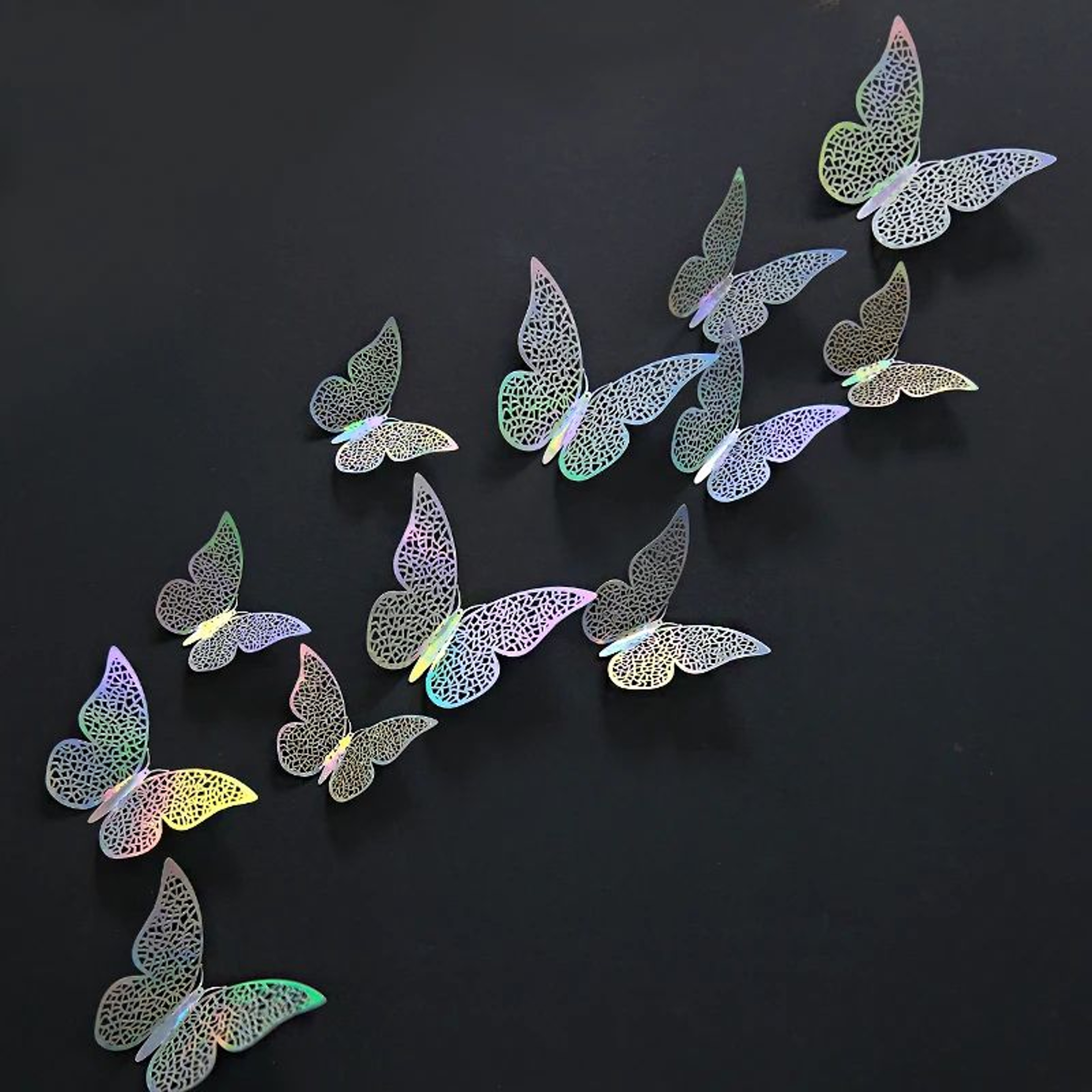 Butterfly Mirror Wall Stickers 3D Decorative Wall Decor Set 18