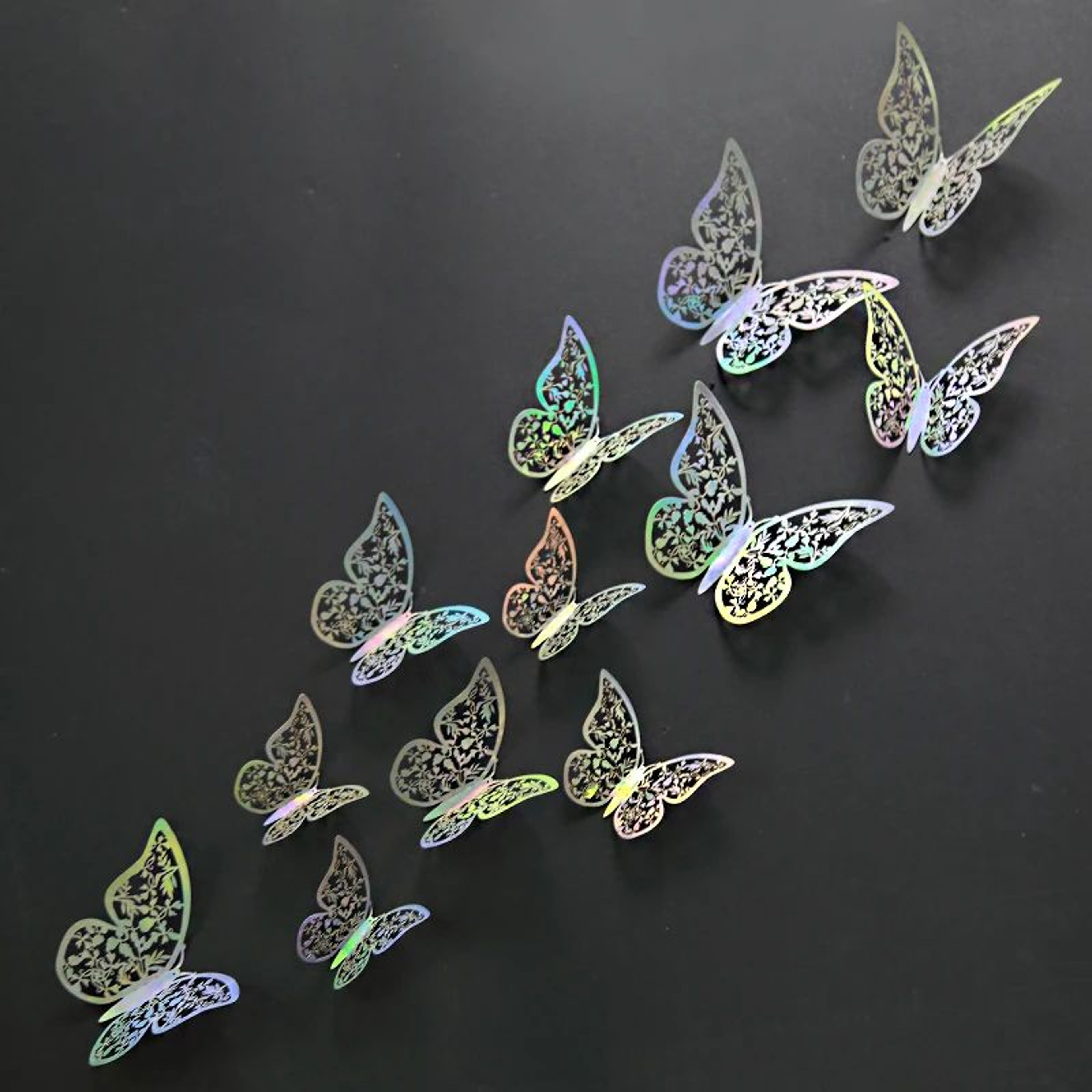 Butterfly Mirror Wall Stickers 3D Decorative Wall Decor Set 19