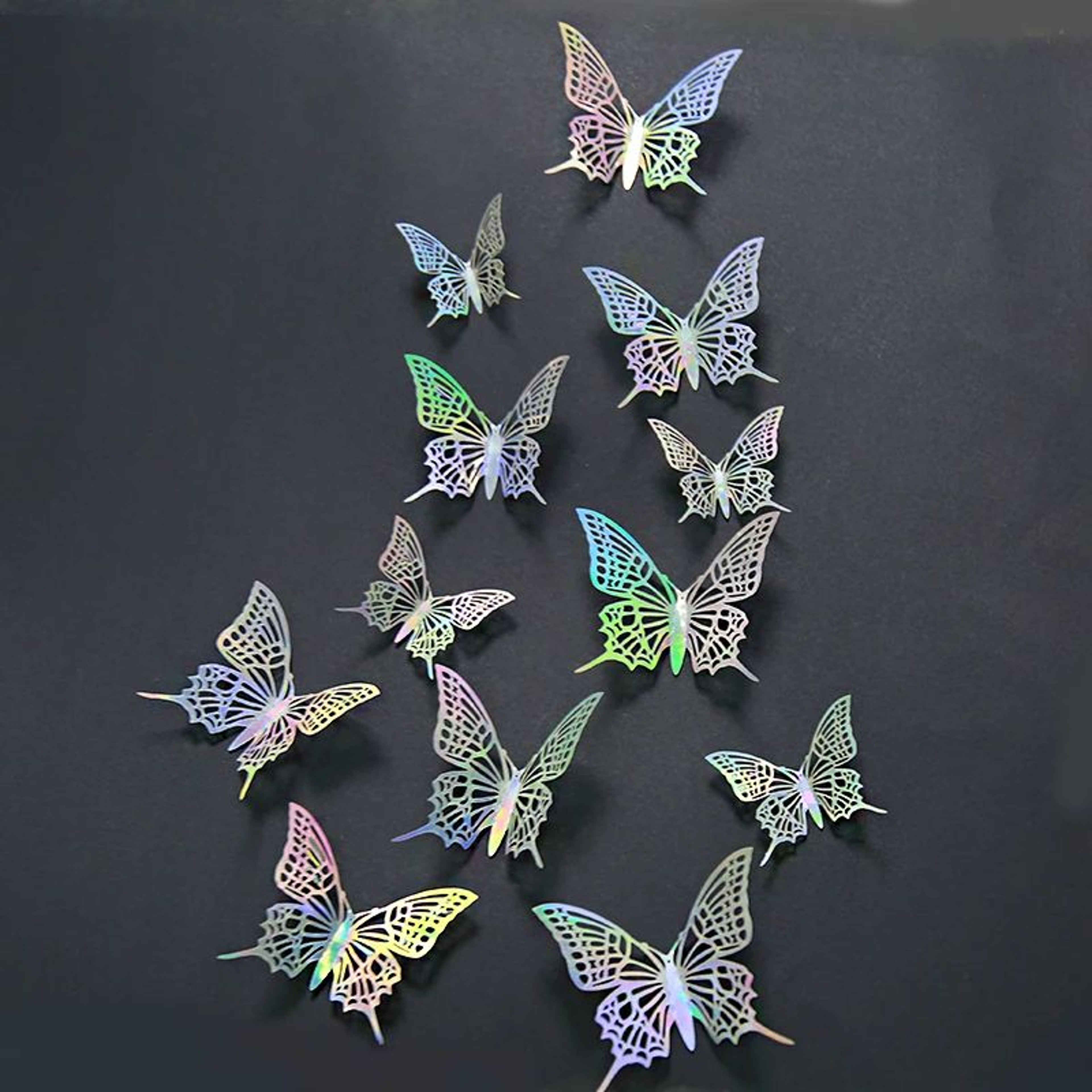 Butterfly Mirror Wall Stickers 3D Decorative Wall Decor Set 21